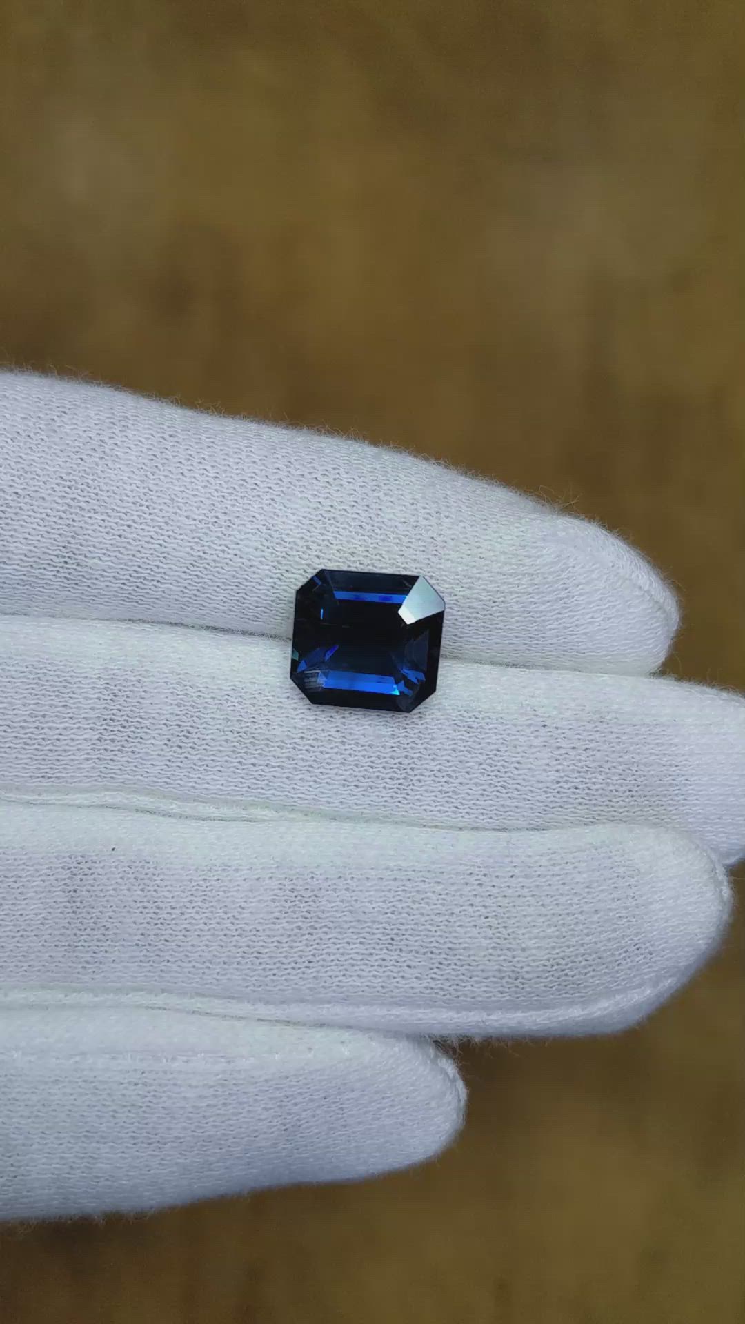 5.82 Ct. Blue Sapphire from Thailand Size Video