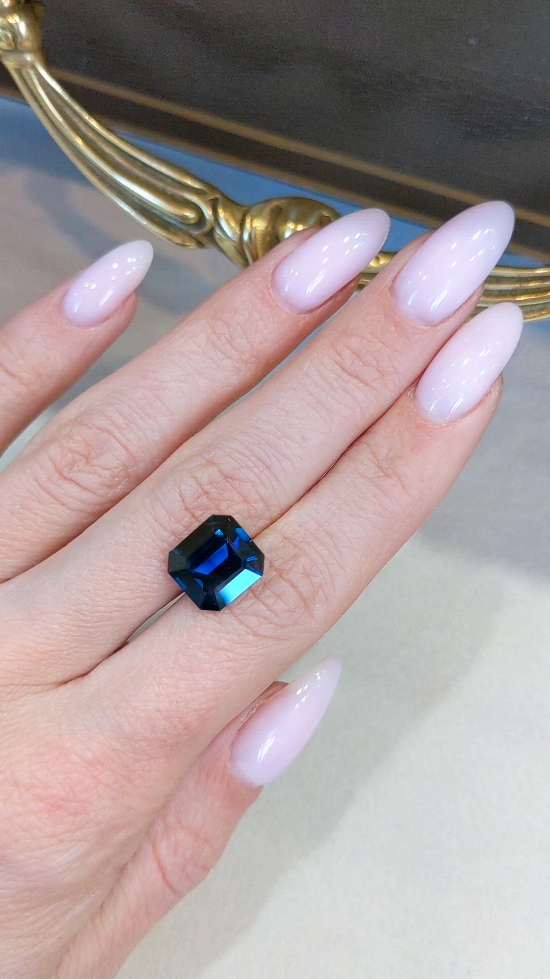 5.82 Ct. Blue Sapphire from Thailand Size Video