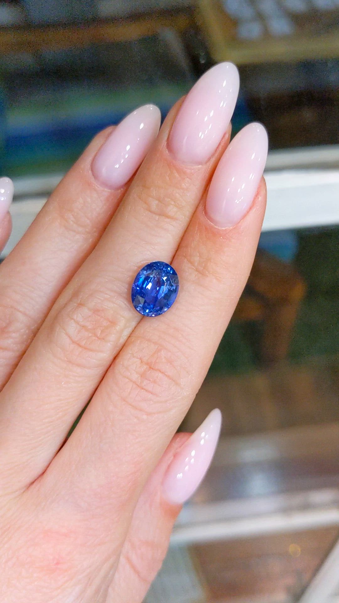 5.09 Ct. Blue Sapphire from Madagascar Size Video