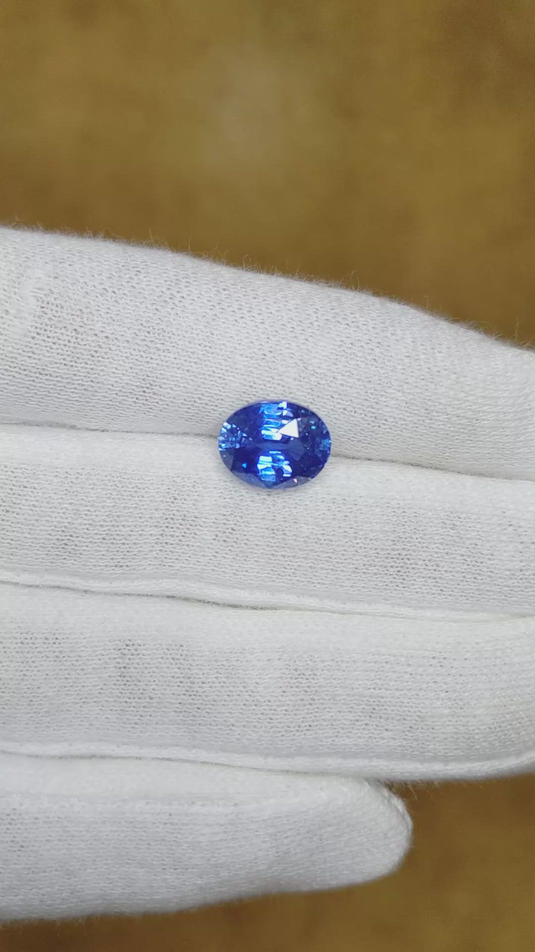 5.09 Ct. Blue Sapphire from Madagascar Size Video