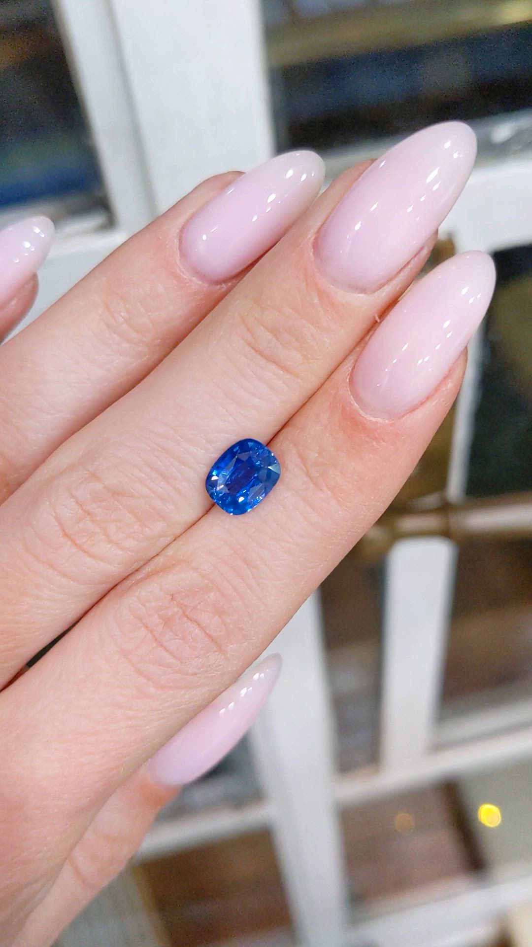 1.95 Ct. Blue Sapphire from Ceylon (Sri Lanka) Size Video