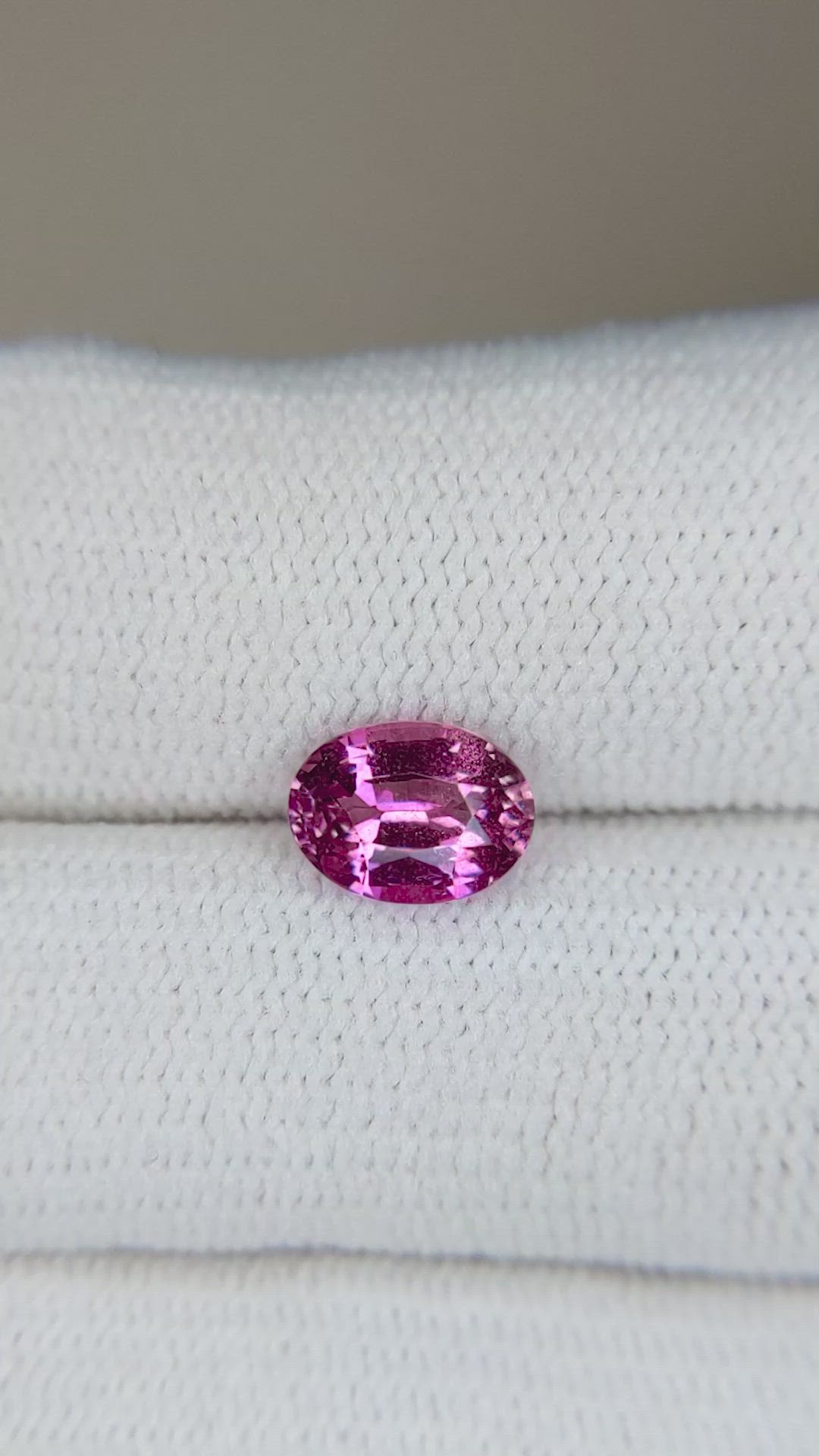1.54 Ct. Purplish Pink Sapphire from Ceylon (Sri Lanka) Size Video