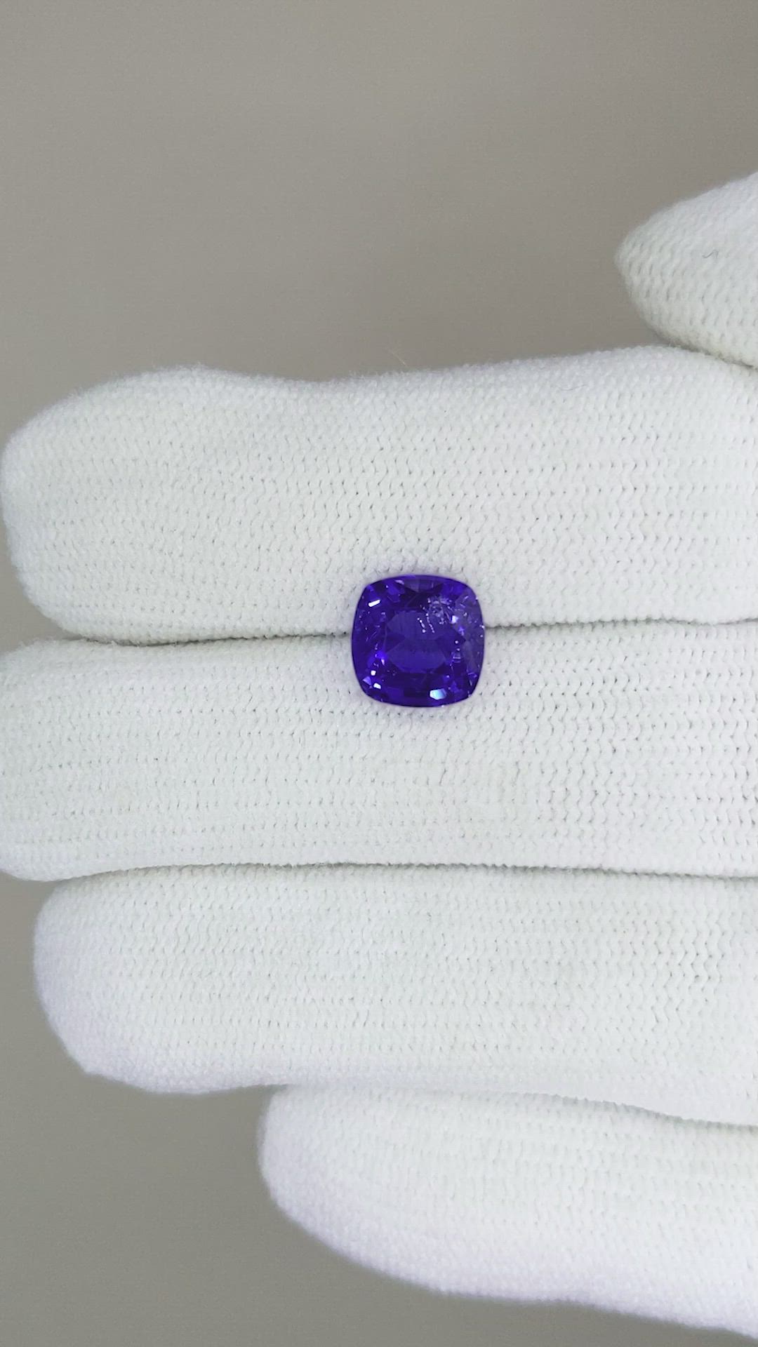 3.05 Ct. Blue Sapphire from Ceylon (Sri Lanka) Size Video