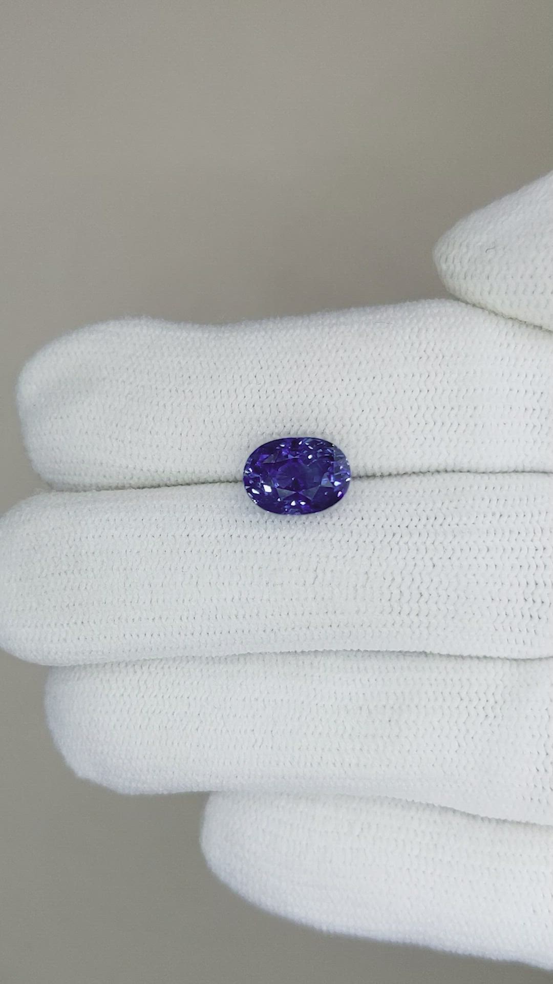 3.08 Ct. Blue Sapphire from Ceylon (Sri Lanka) Size Video
