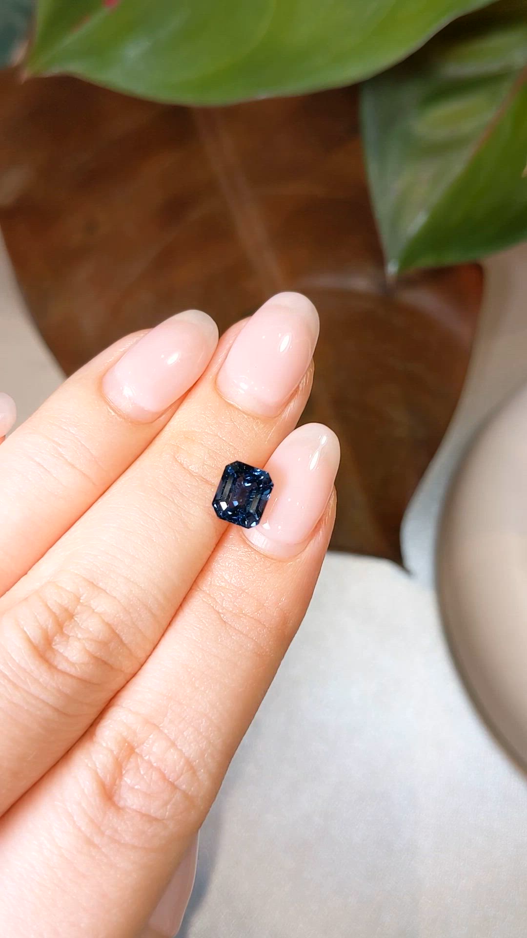 2.16 Ct. Blue Sapphire from Ceylon (Sri Lanka) Size Video
