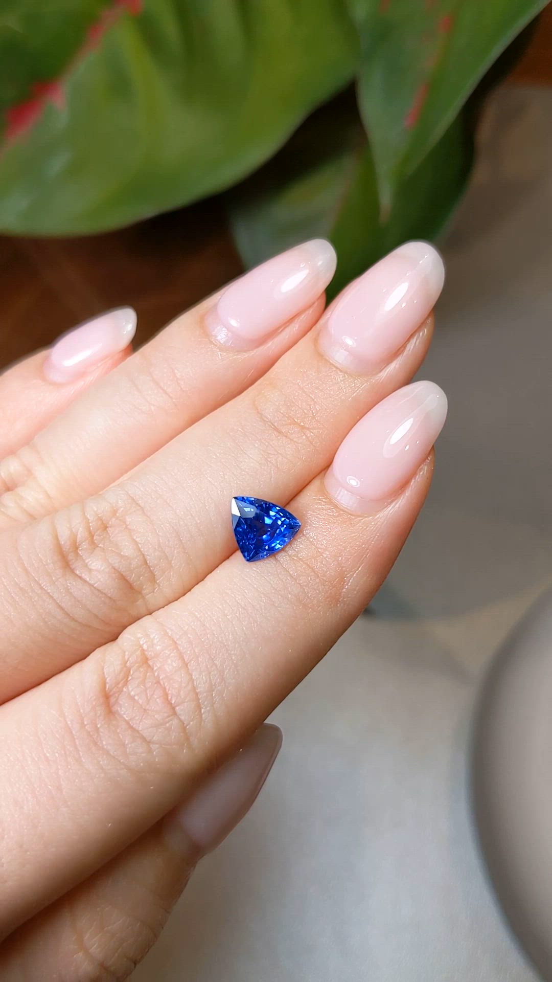 1.72 Ct. Blue Sapphire from Ceylon (Sri Lanka) Size Video