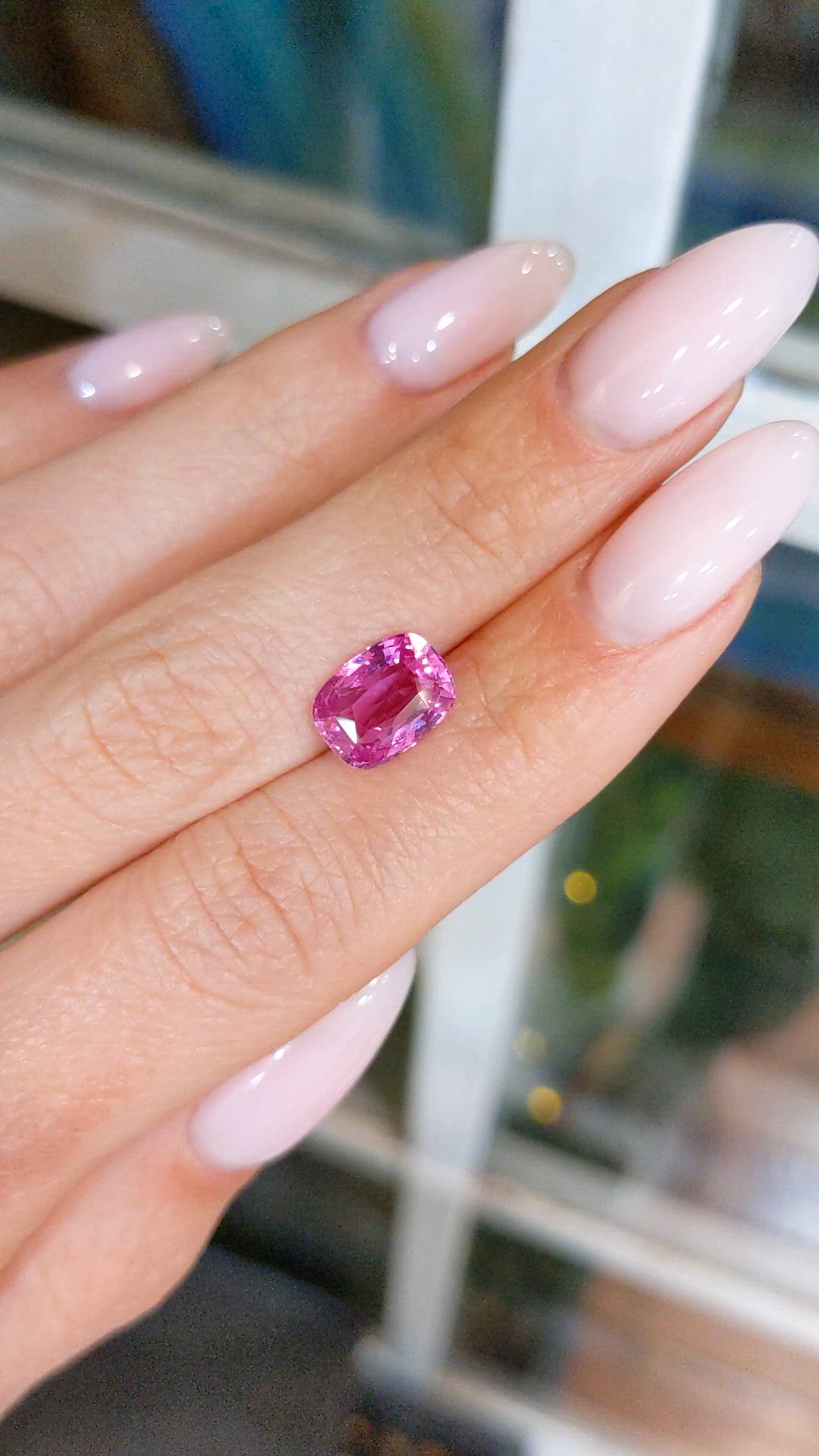 3.01 Ct. Pink Sapphire from Ceylon (Sri Lanka) Size Video