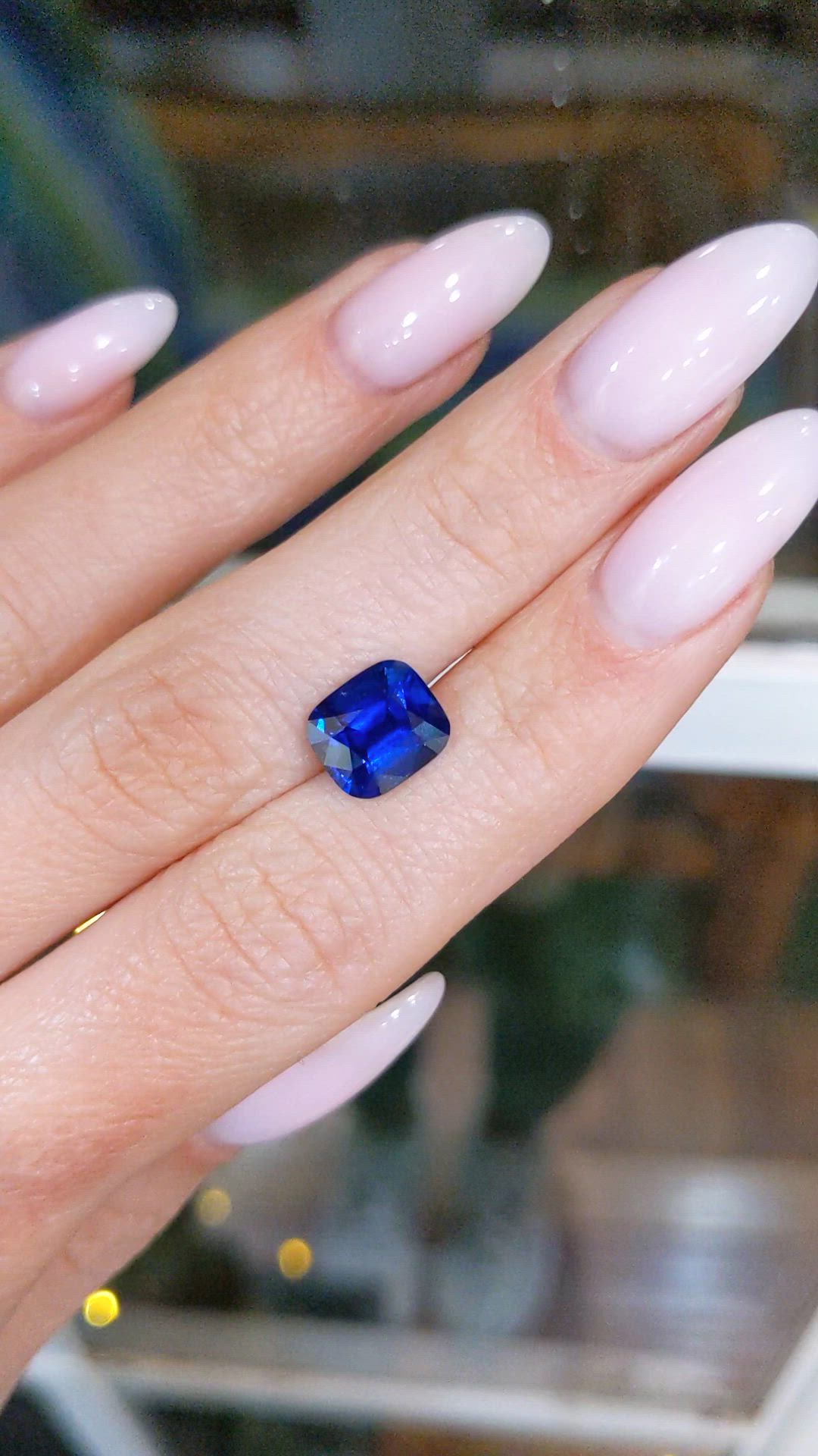 3.58 Ct. Blue Sapphire from Ceylon (Sri Lanka) Size Video