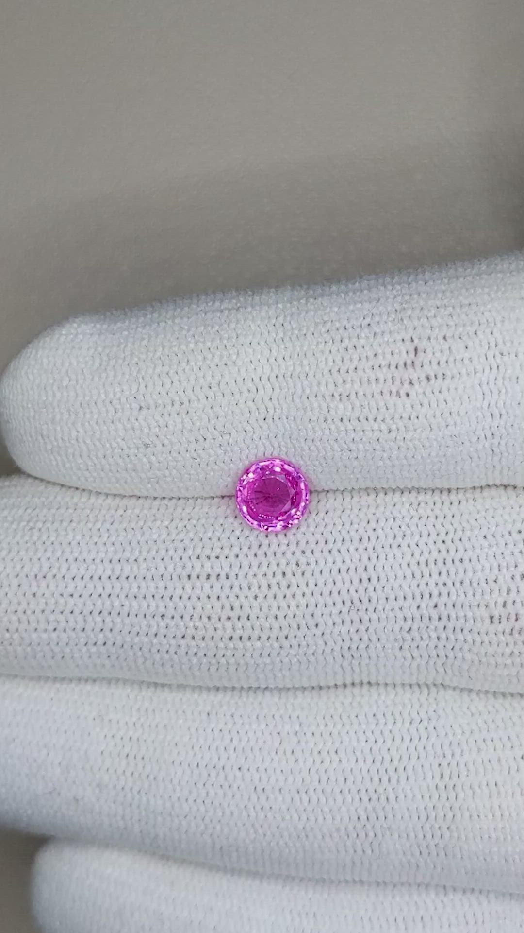 1.02 Ct. Pink Sapphire from Ceylon (Sri Lanka) Size Video