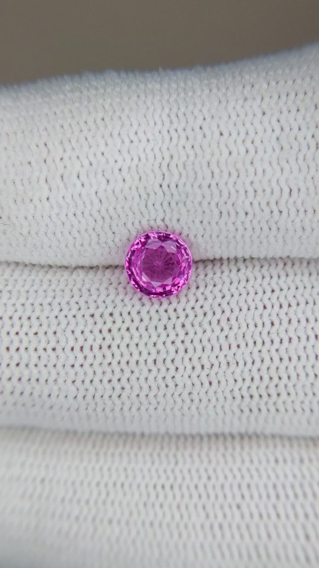 1.02 Ct. Pink Sapphire from Ceylon (Sri Lanka) Size Video