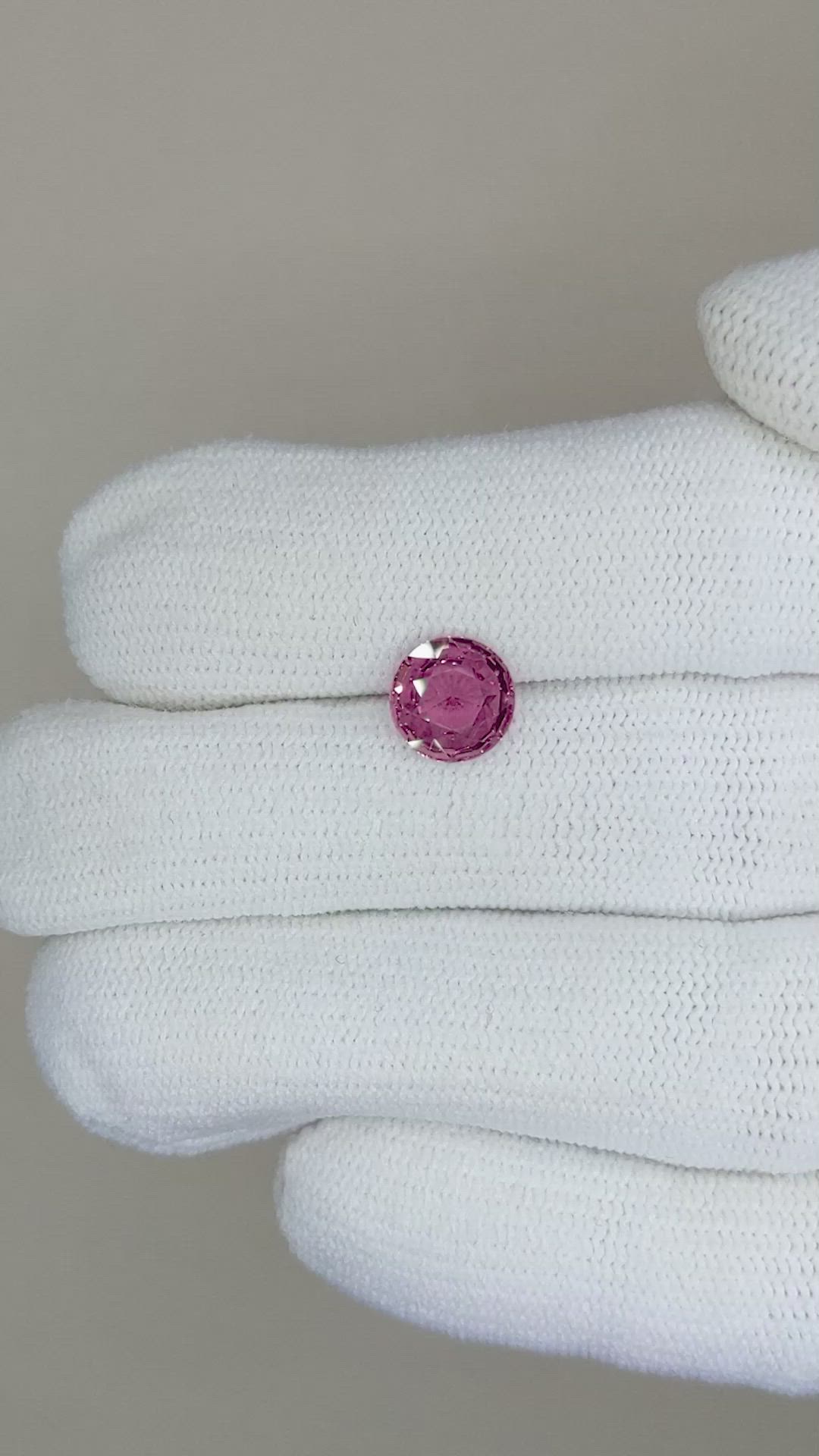 1.39 Ct. Pink Sapphire from Ceylon (Sri Lanka) Size Video