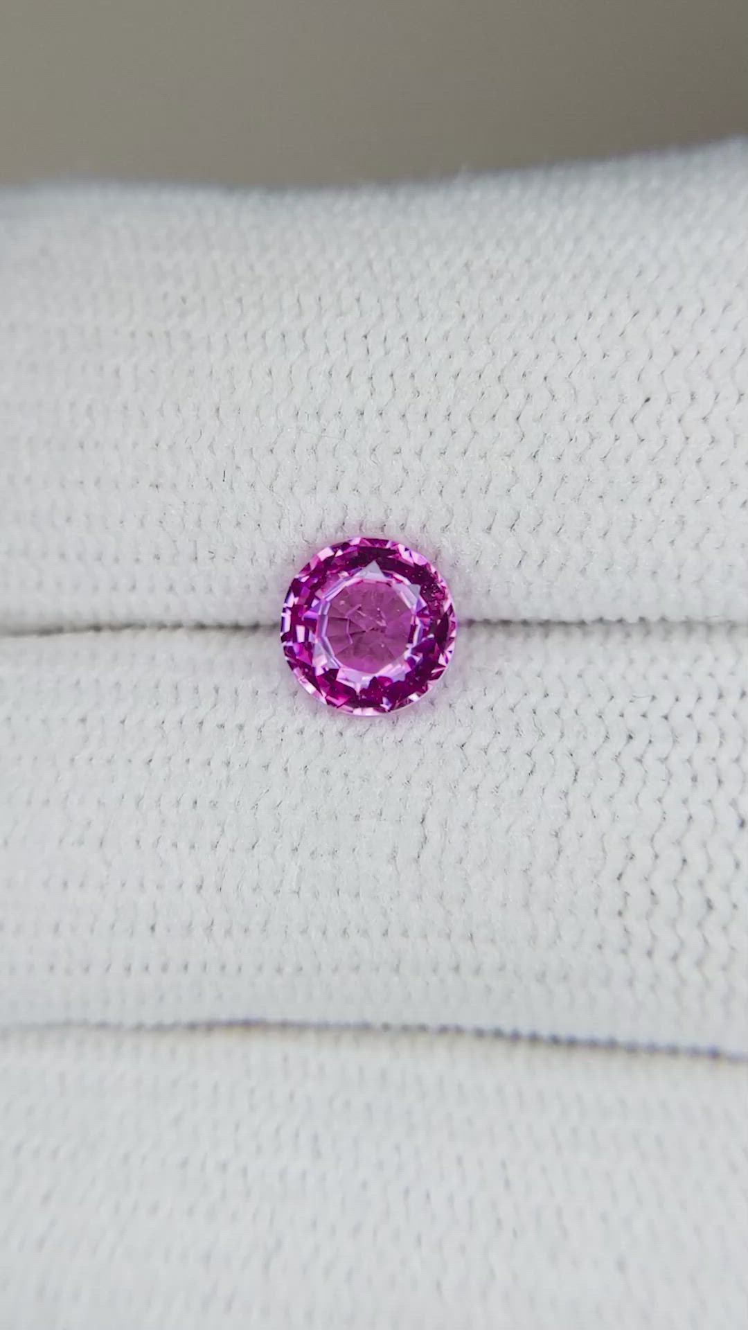 0.87 Ct. Pink Sapphire from Ceylon (Sri Lanka) Size Video