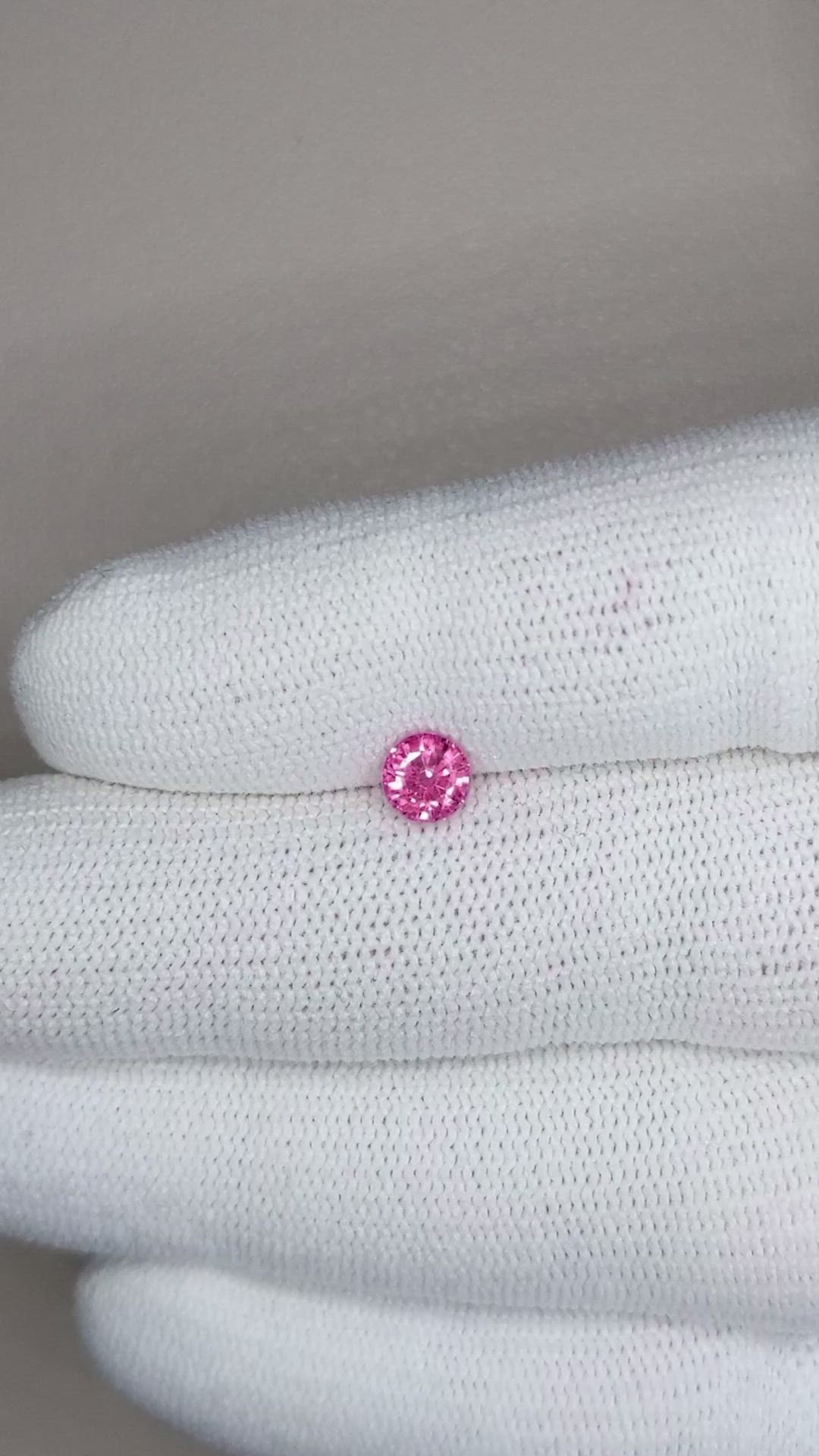 0.71 Ct. Pink Sapphire from Ceylon (Sri Lanka) Size Video