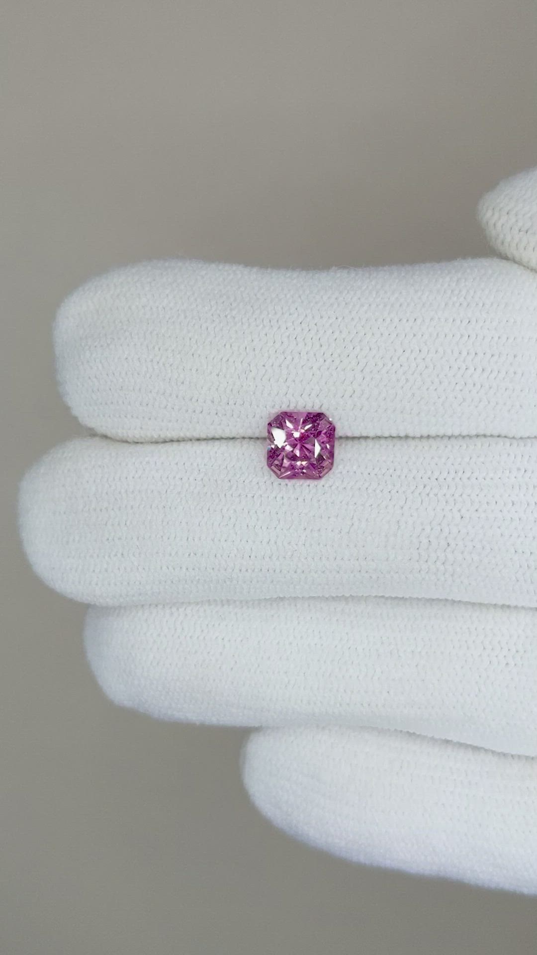 1.04 Ct. Pink Sapphire from Ceylon (Sri Lanka) Size Video