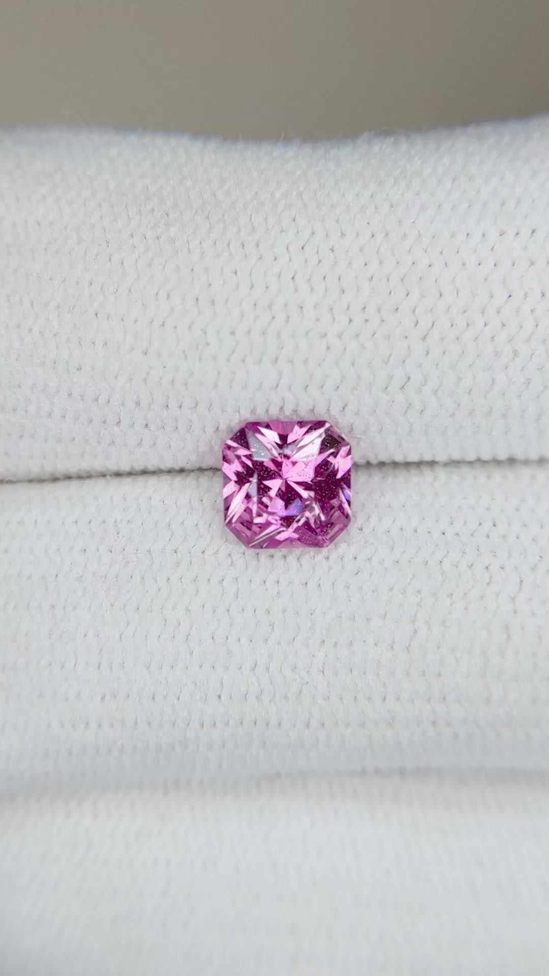 1.04 Ct. Pink Sapphire from Ceylon (Sri Lanka) Size Video
