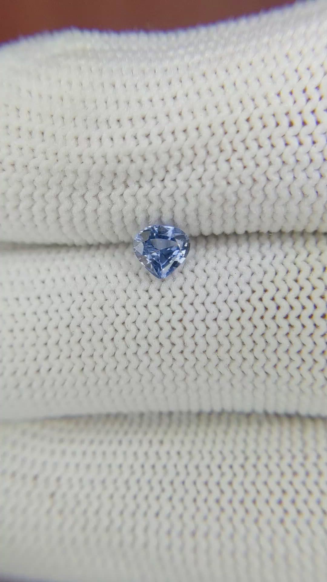 0.49 Ct. Blue Sapphire from Ceylon (Sri Lanka) Size Video