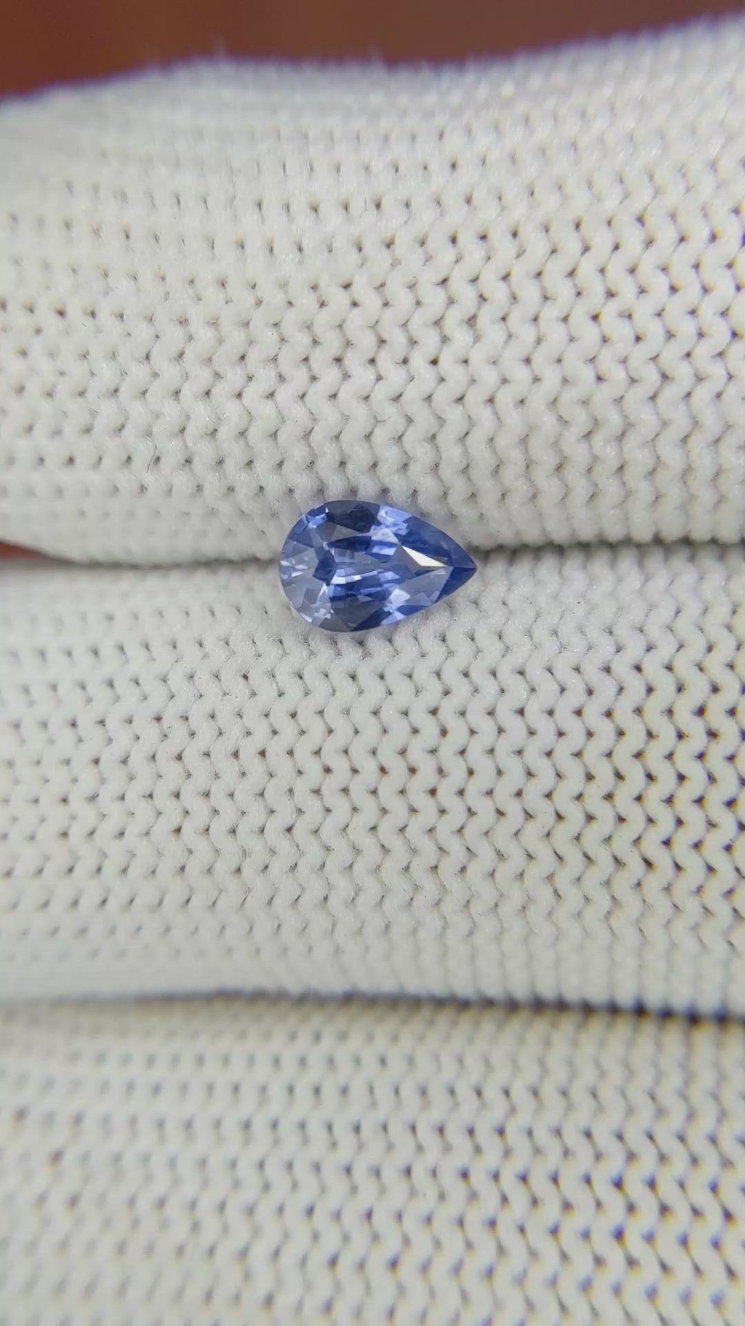 0.71 Ct. Blue Sapphire from Ceylon (Sri Lanka) Size Video