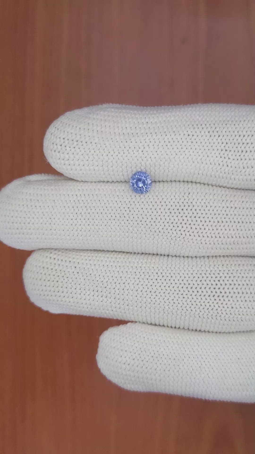 0.59 Ct. Blue Sapphire from Ceylon (Sri Lanka) Size Video