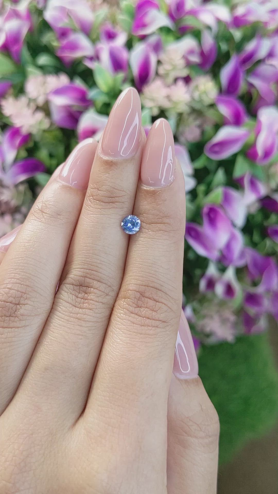 0.59 Ct. Blue Sapphire from Ceylon (Sri Lanka) Size Video