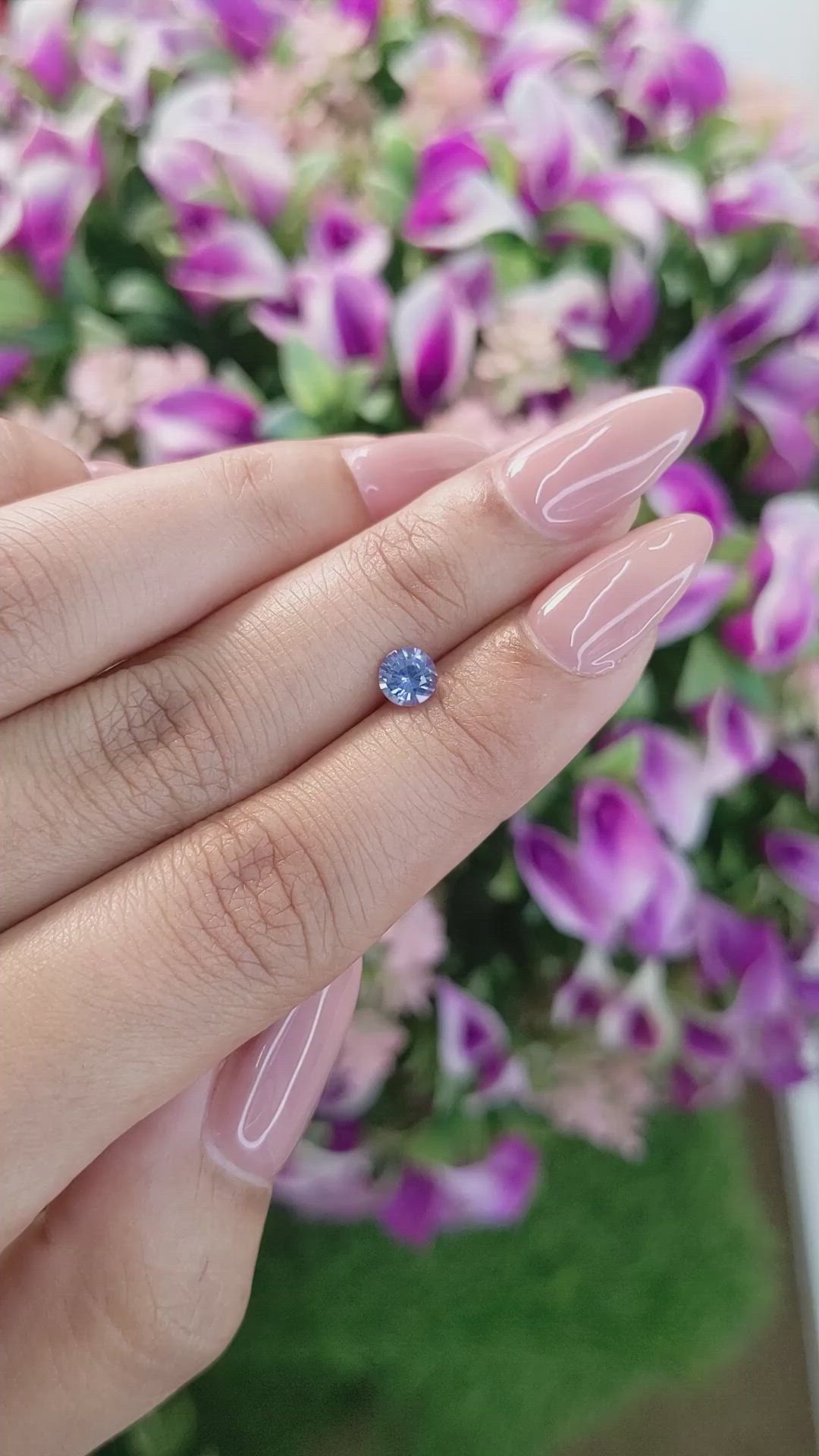 0.59 Ct. Blue Sapphire from Ceylon (Sri Lanka) Size Video