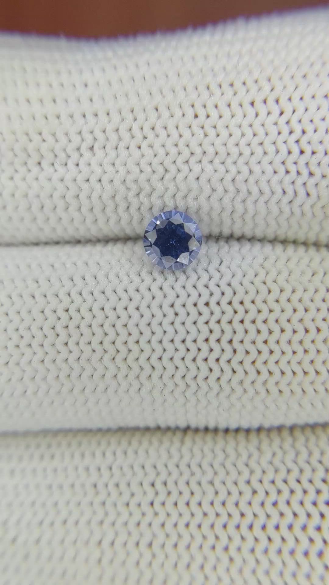 0.59 Ct. Blue Sapphire from Ceylon (Sri Lanka) Size Video