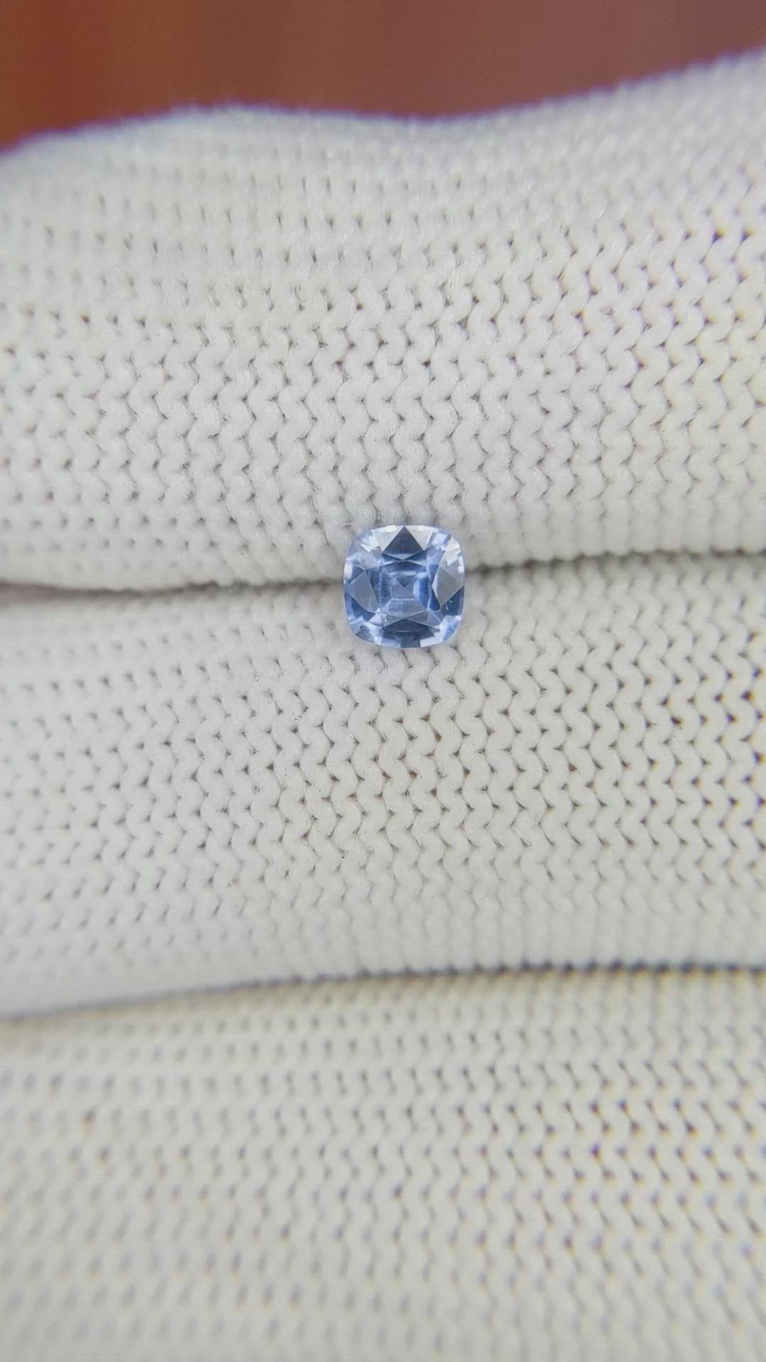 0.46 Ct. Blue Sapphire from Ceylon (Sri Lanka) Size Video