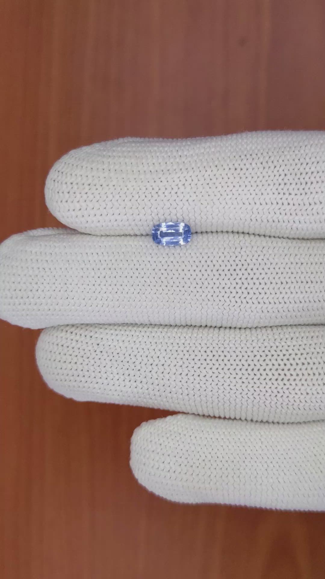 0.62 Ct. Blue Sapphire from Ceylon (Sri Lanka) Size Video