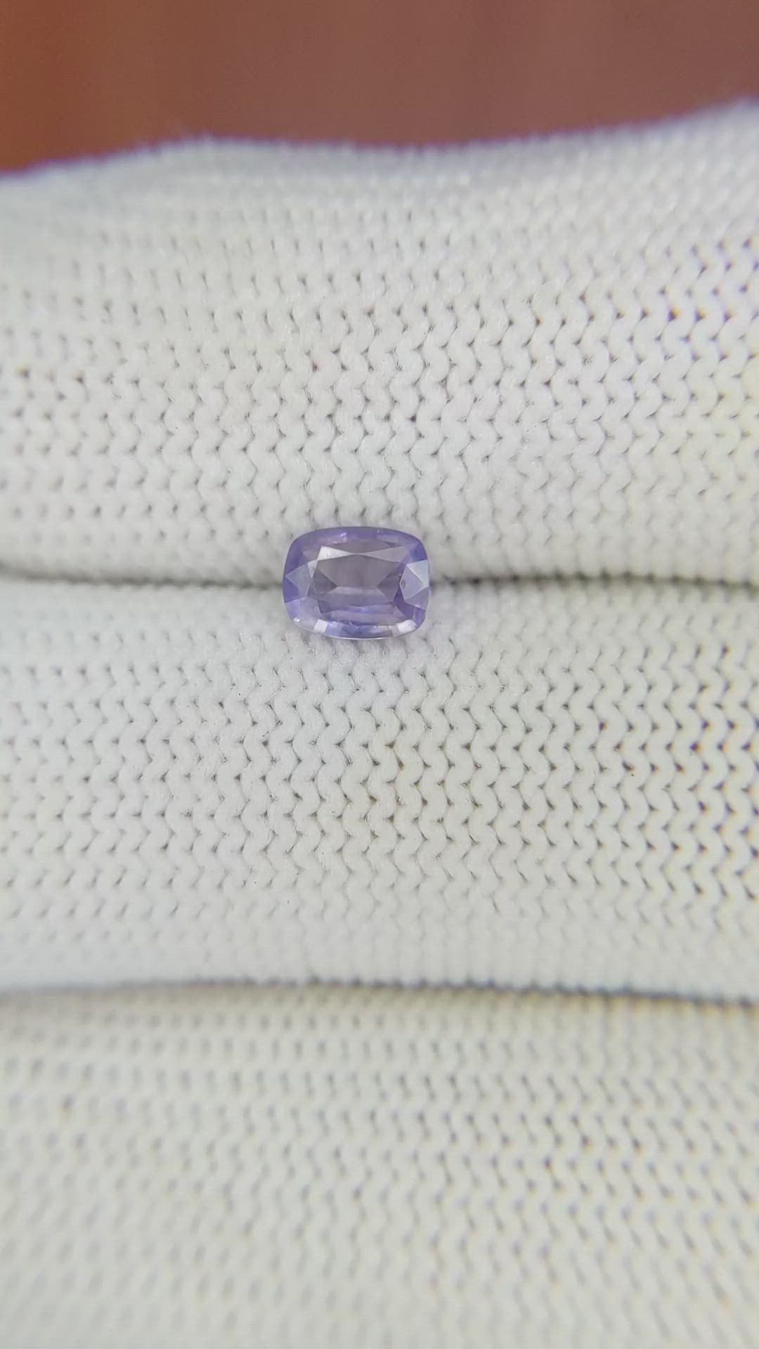 0.51 Ct. Purple Sapphire from Ceylon (Sri Lanka) Size Video