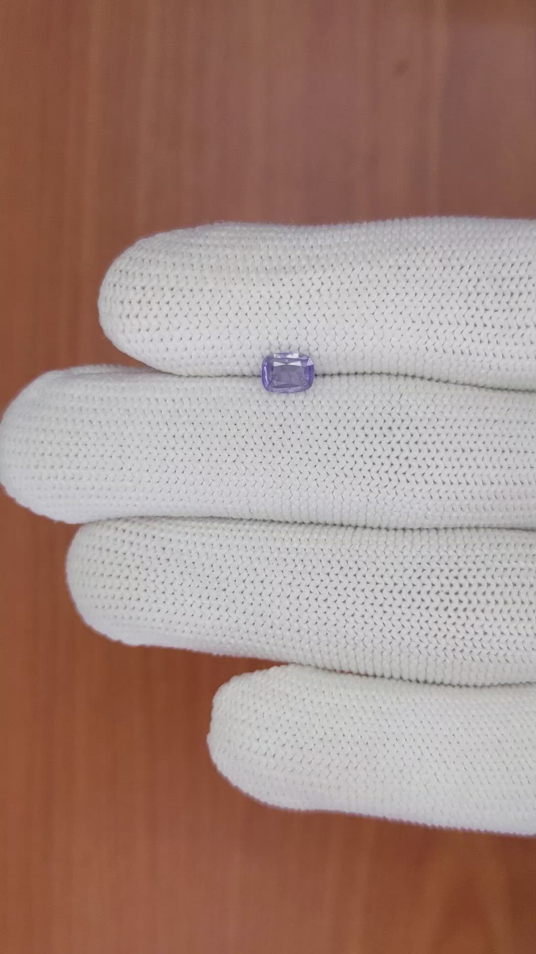 0.51 Ct. Purple Sapphire from Ceylon (Sri Lanka) Size Video