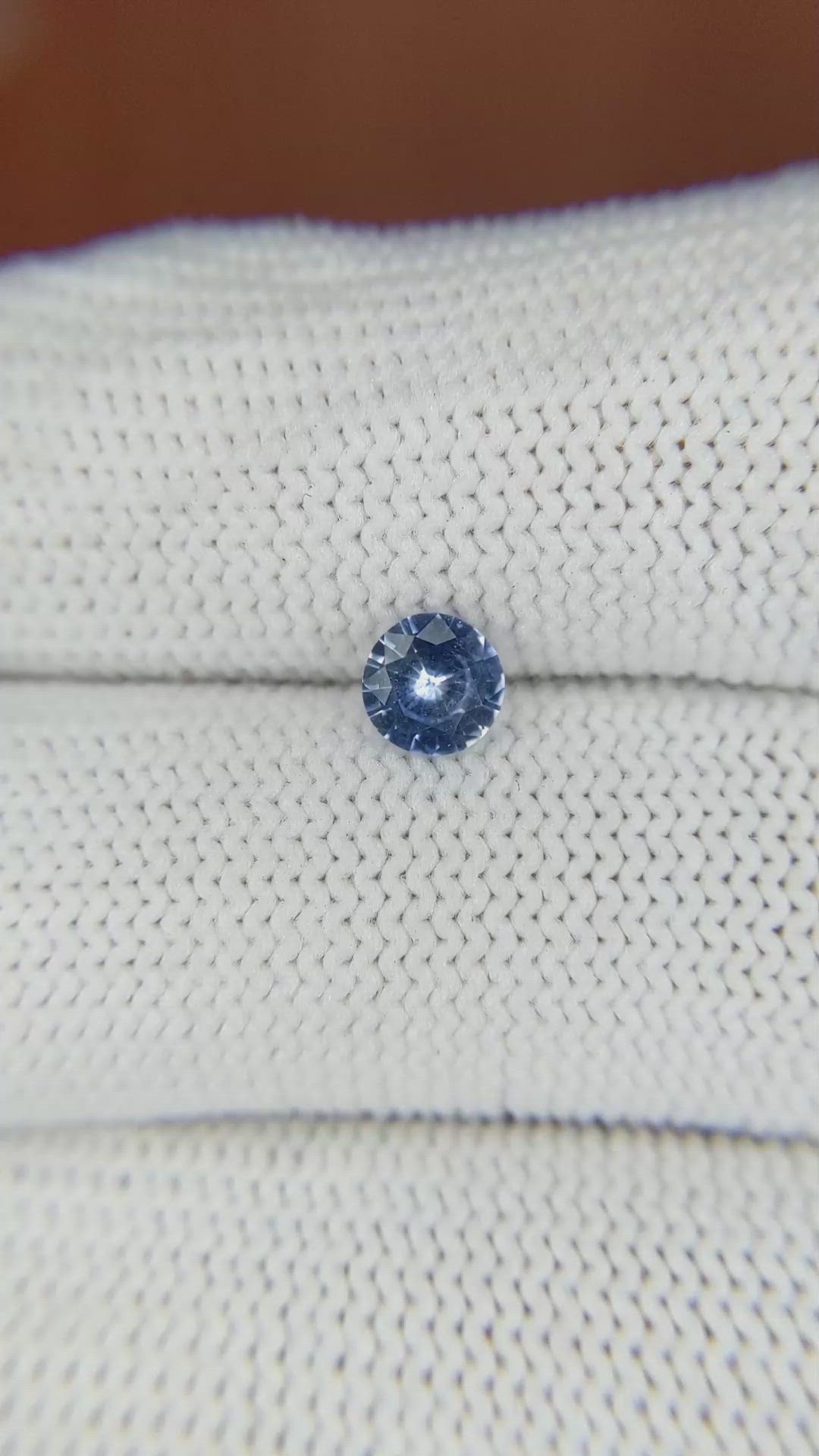 0.57 Ct. Blue Sapphire from Ceylon (Sri Lanka) Size Video