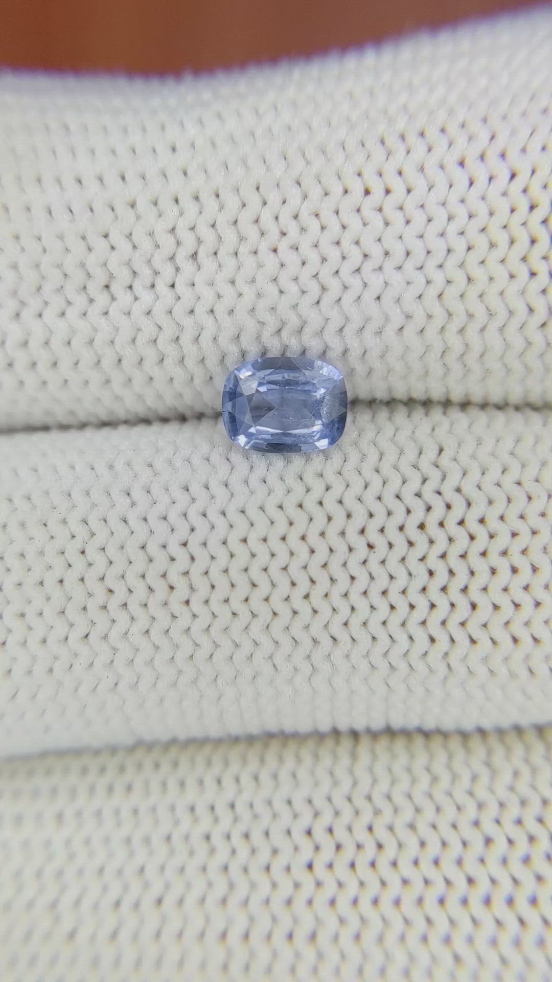 0.66 Ct. Blue Sapphire from Ceylon (Sri Lanka) Size Video