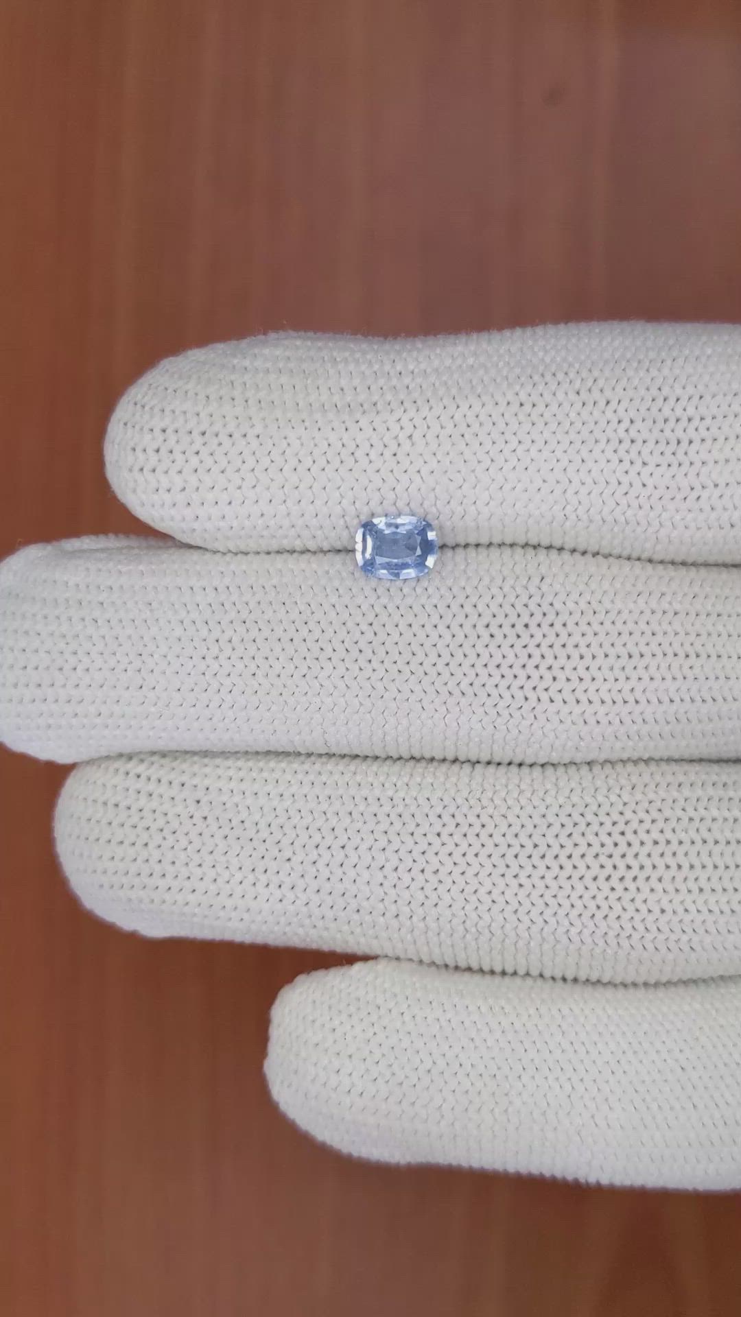 0.66 Ct. Blue Sapphire from Ceylon (Sri Lanka) Size Video