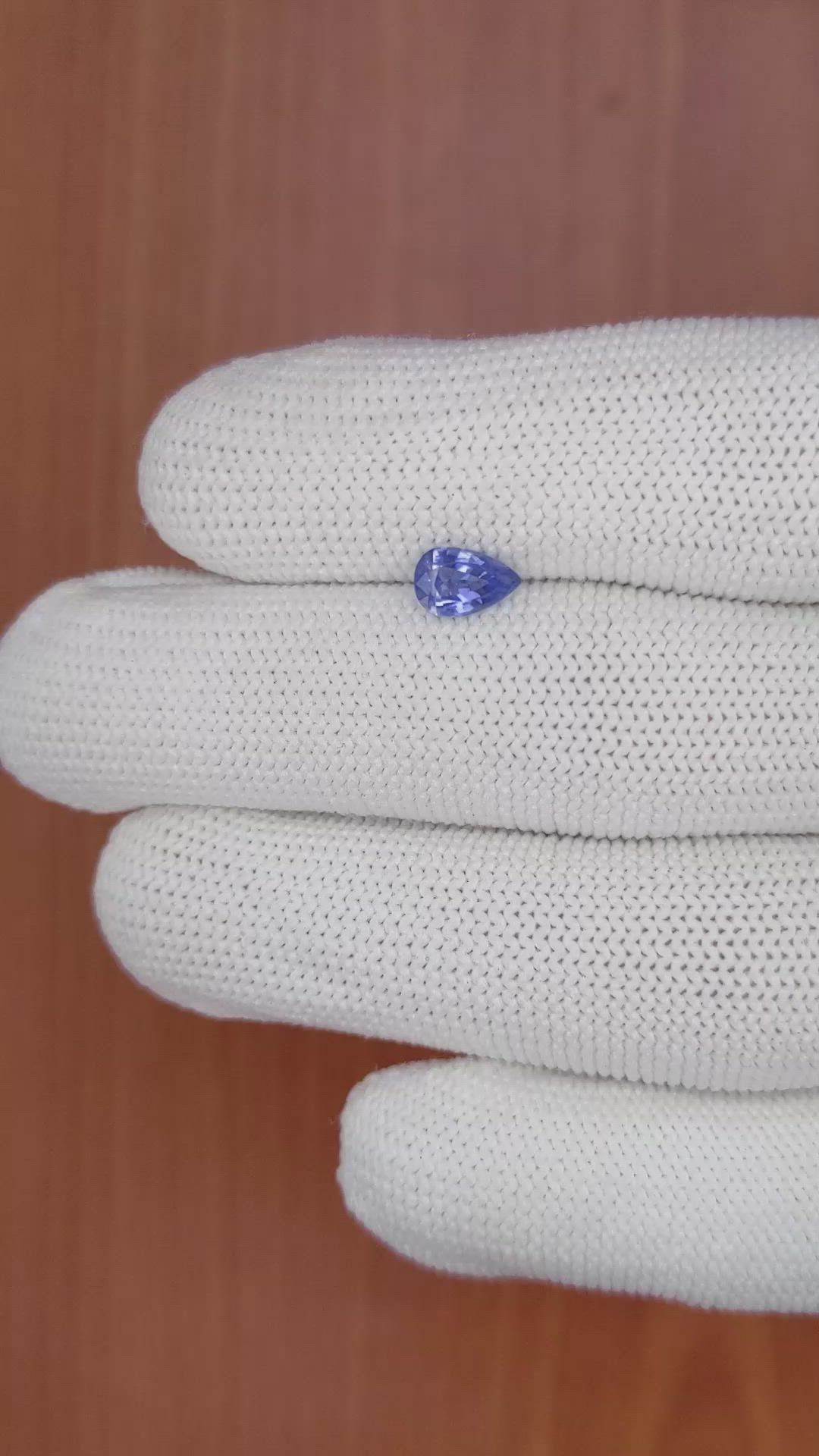 0.77 Ct. Blue Sapphire from Ceylon (Sri Lanka) Size Video