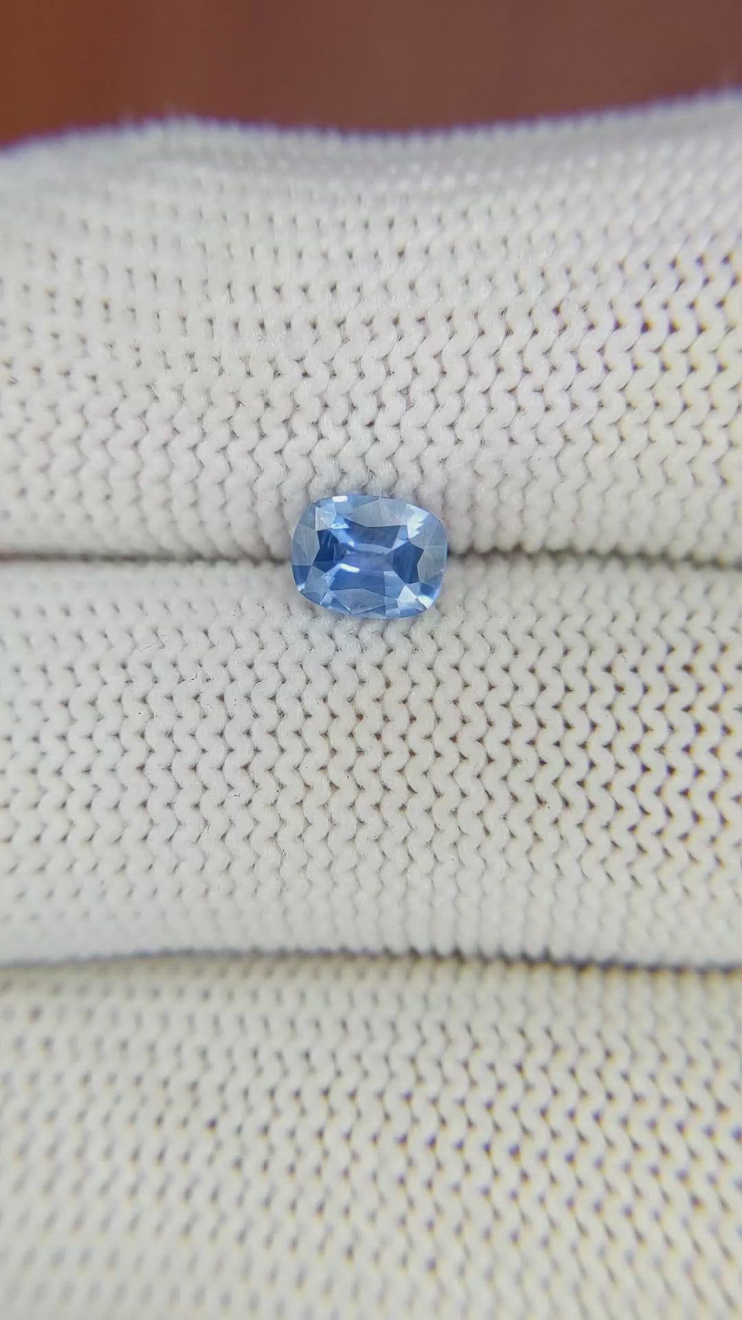 0.76 Ct. Blue Sapphire from Ceylon (Sri Lanka) Size Video