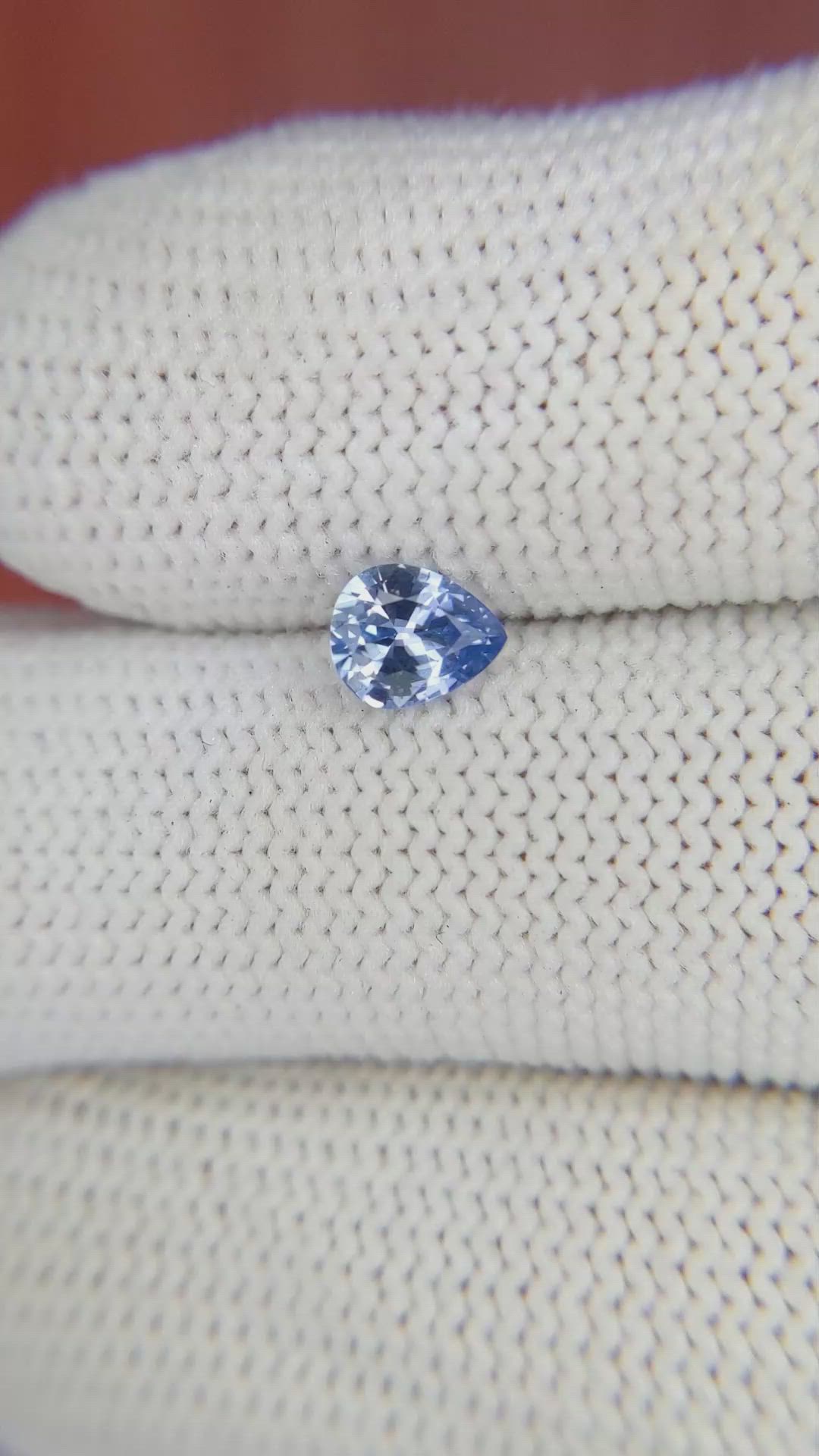 0.66 Ct. Blue Sapphire from Ceylon (Sri Lanka) Size Video