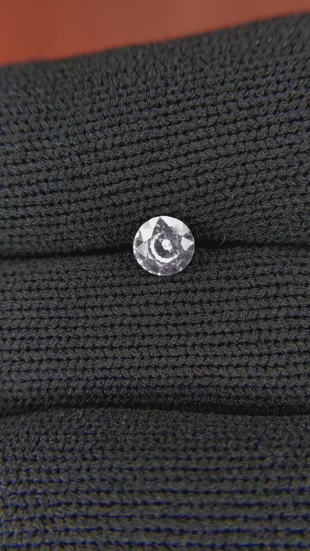 0.53 Ct. White Sapphire from Ceylon (Sri Lanka) Size Video