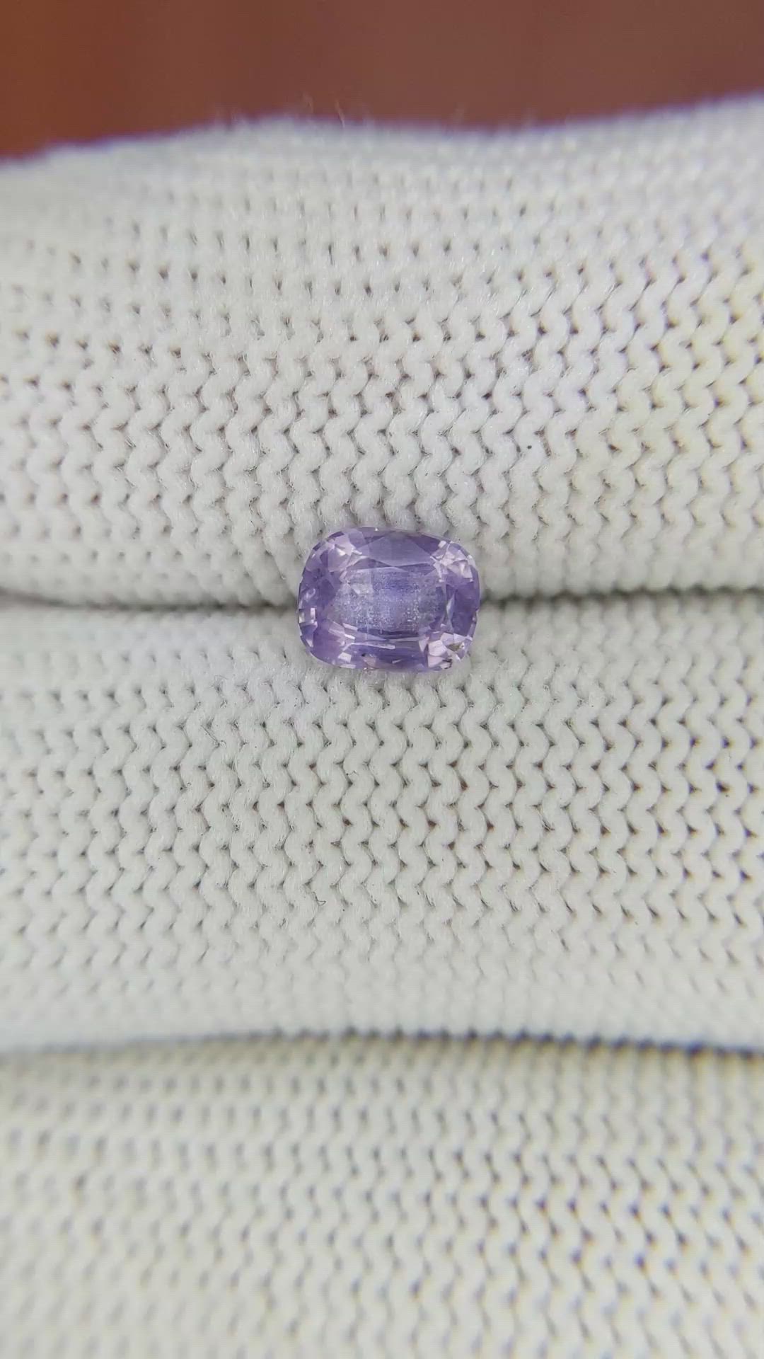 0.95 Ct. Purple Sapphire from Ceylon (Sri Lanka) Size Video