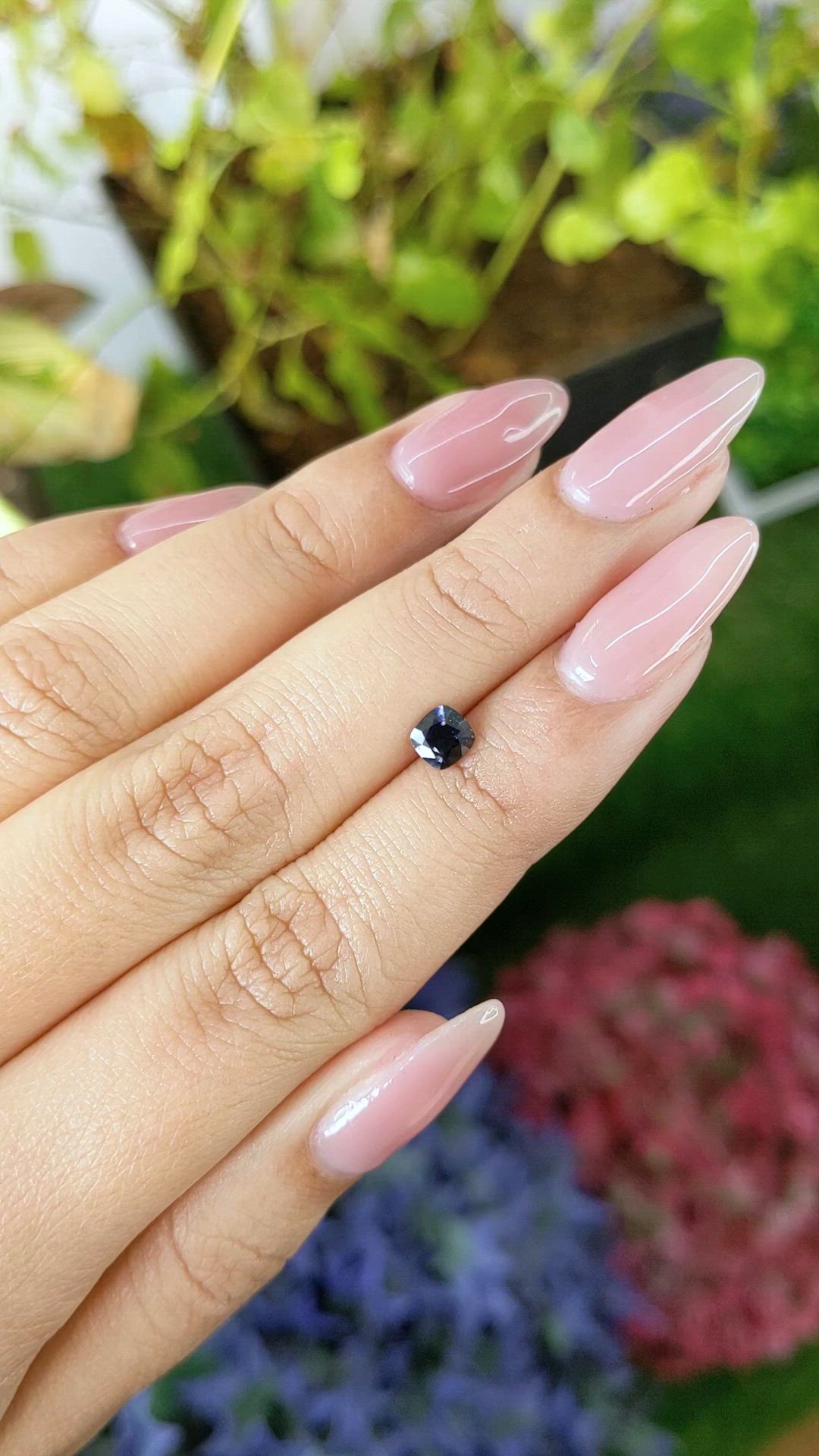 0.55 Ct. Blue Sapphire from Ceylon (Sri Lanka) Size Video