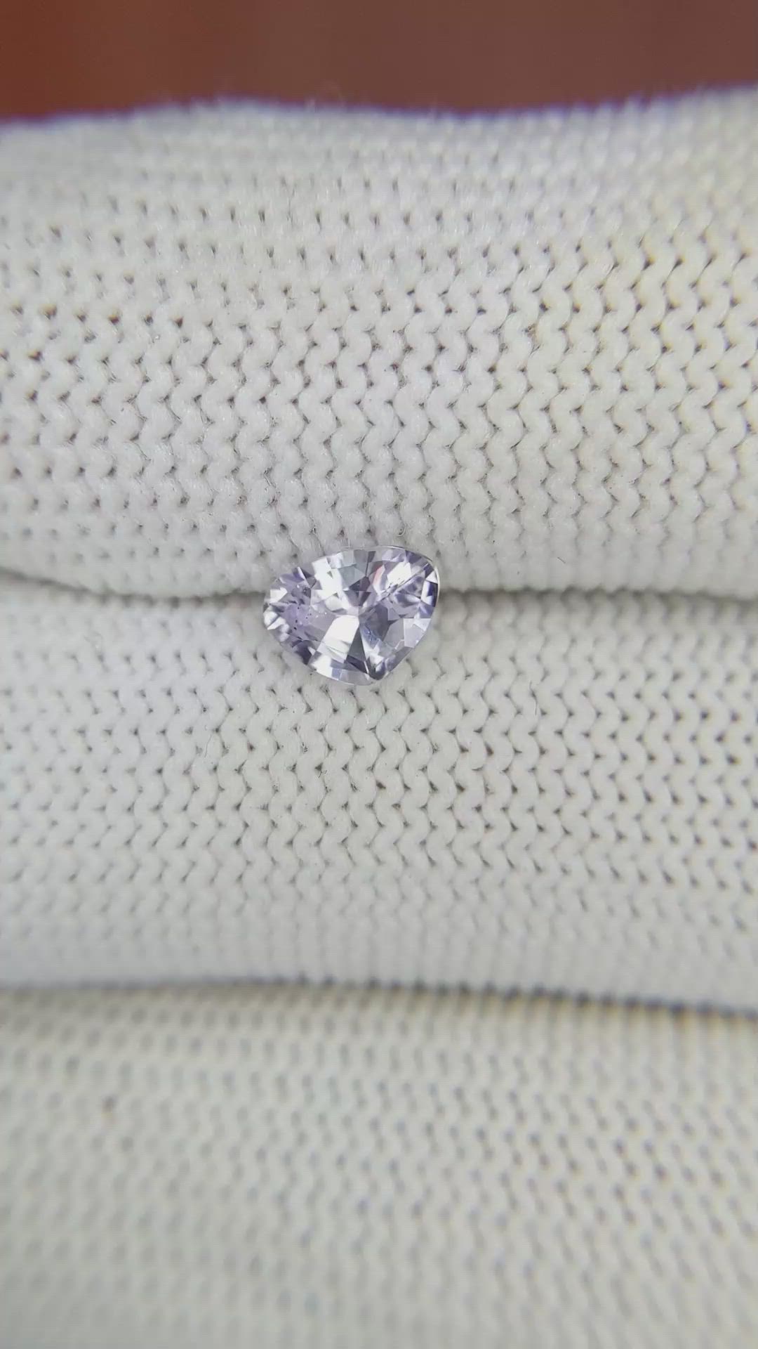 0.77 Ct. Purple Sapphire from Ceylon (Sri Lanka) Size Video