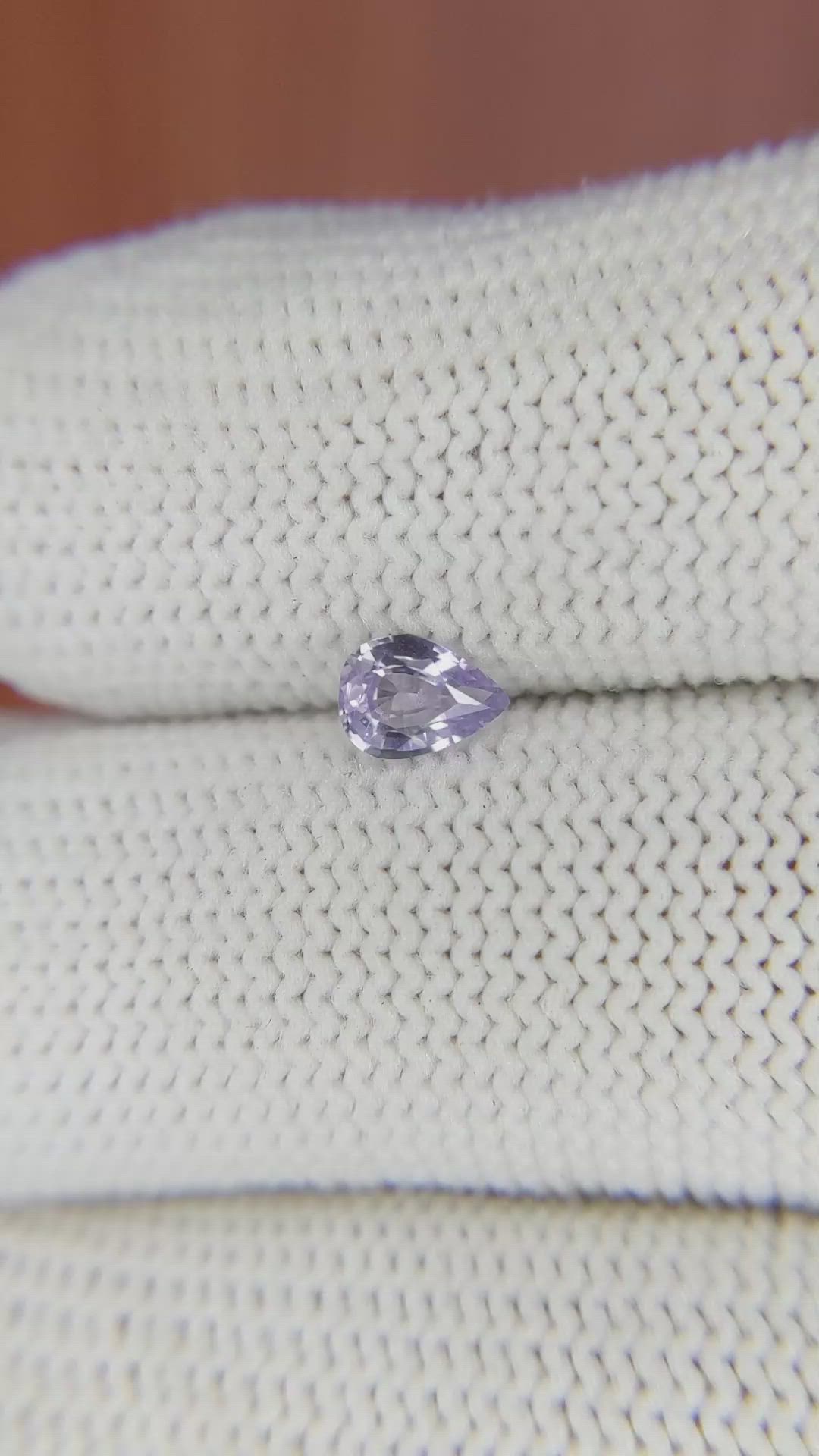 0.47 Ct. Purple Sapphire from Ceylon (Sri Lanka) Size Video