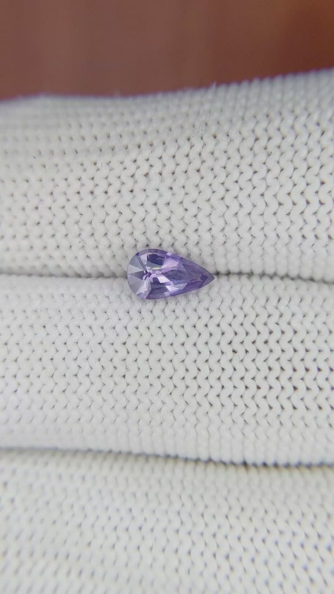 0.69 Ct. Purple Sapphire from Ceylon (Sri Lanka) Size Video