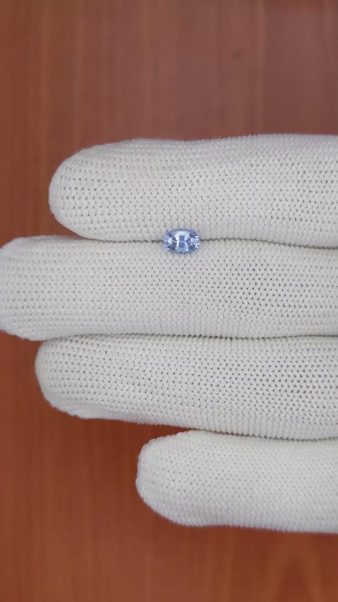 0.60 Ct. Blue Sapphire from Ceylon (Sri Lanka) Size Video