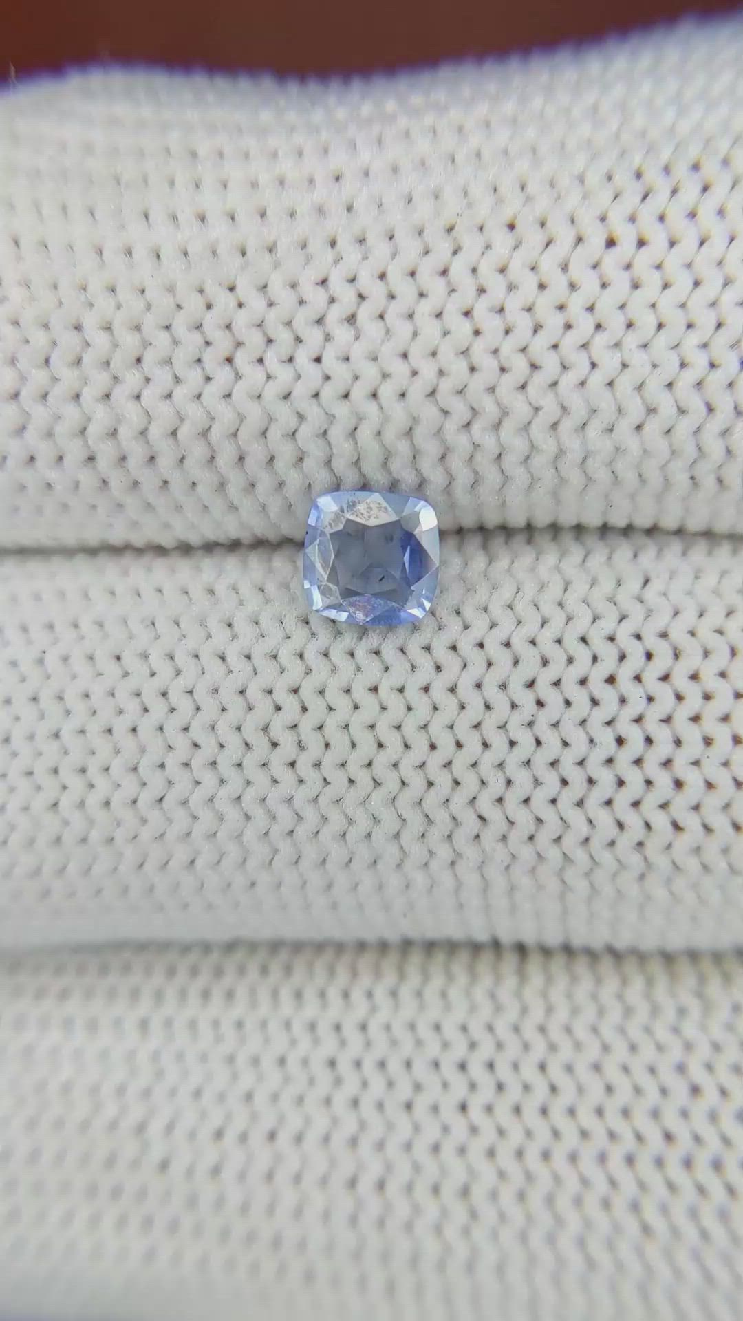 0.59 Ct. Blue Sapphire from Ceylon (Sri Lanka) Size Video
