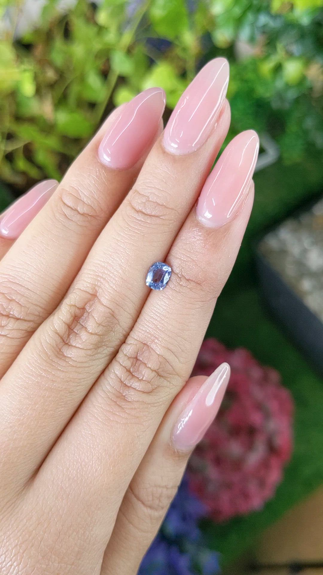 0.62 Ct. Blue Sapphire from Ceylon (Sri Lanka) Size Video
