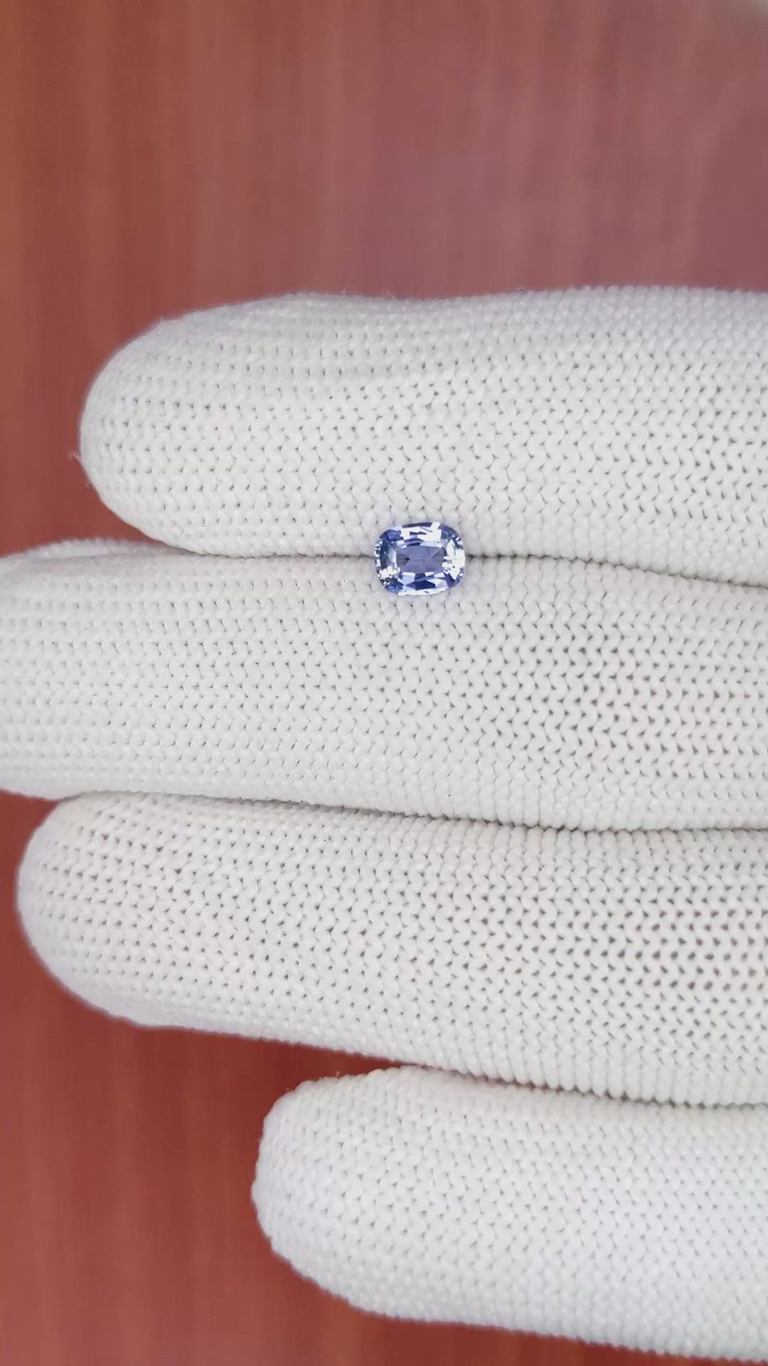 0.62 Ct. Blue Sapphire from Ceylon (Sri Lanka) Size Video