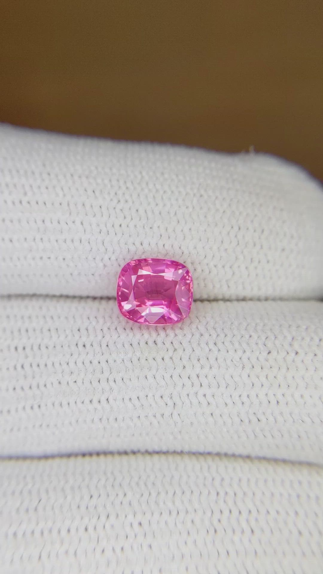 1.86 Ct. Pink Sapphire from Ceylon (Sri Lanka) Size Video