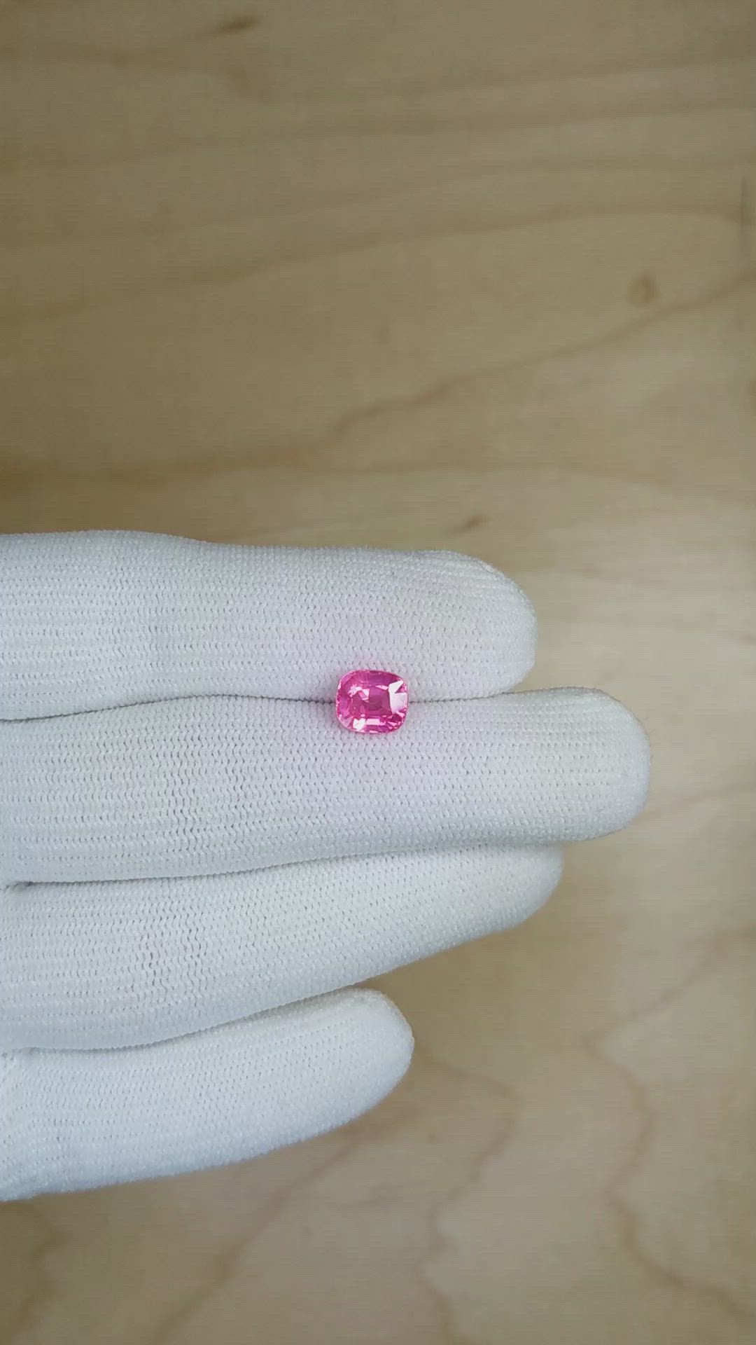 1.86 Ct. Pink Sapphire from Ceylon (Sri Lanka) Size Video