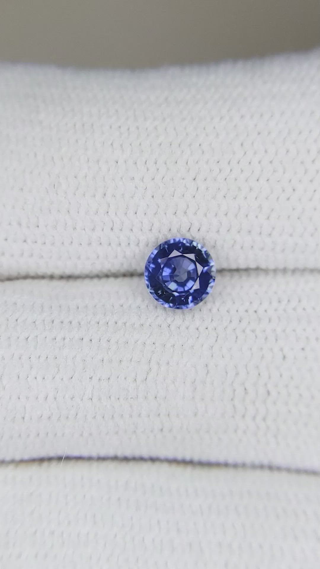 0.65 Ct. Blue Sapphire from Ceylon (Sri Lanka) Size Video