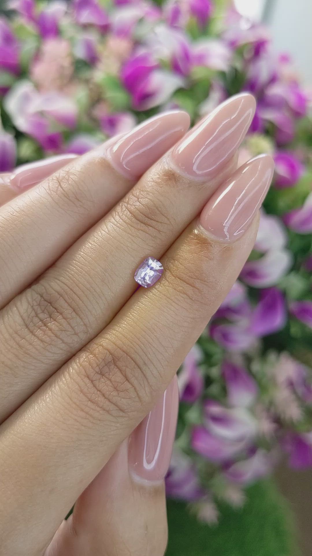 0.67 Ct. Pink Sapphire from Ceylon (Sri Lanka) Size Video