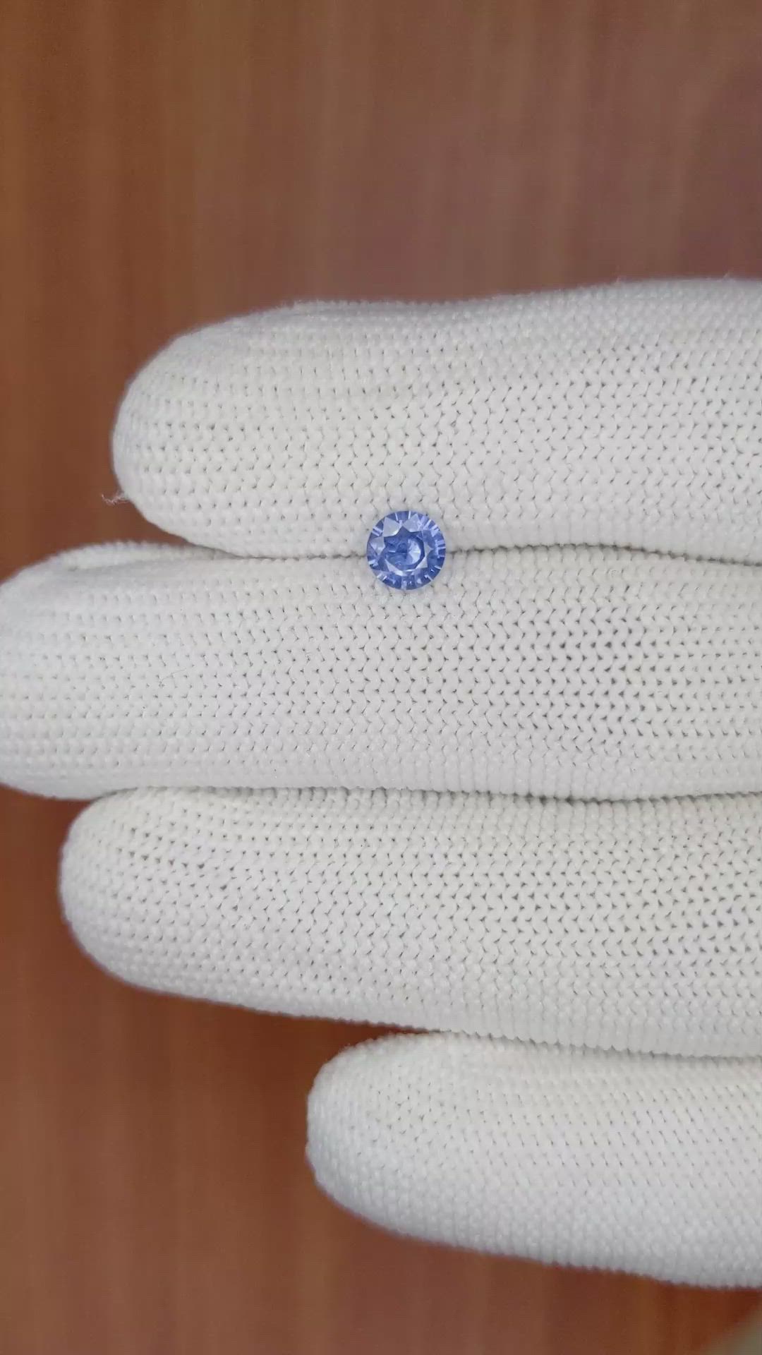 0.54 Ct. Blue Sapphire from Ceylon (Sri Lanka) Size Video